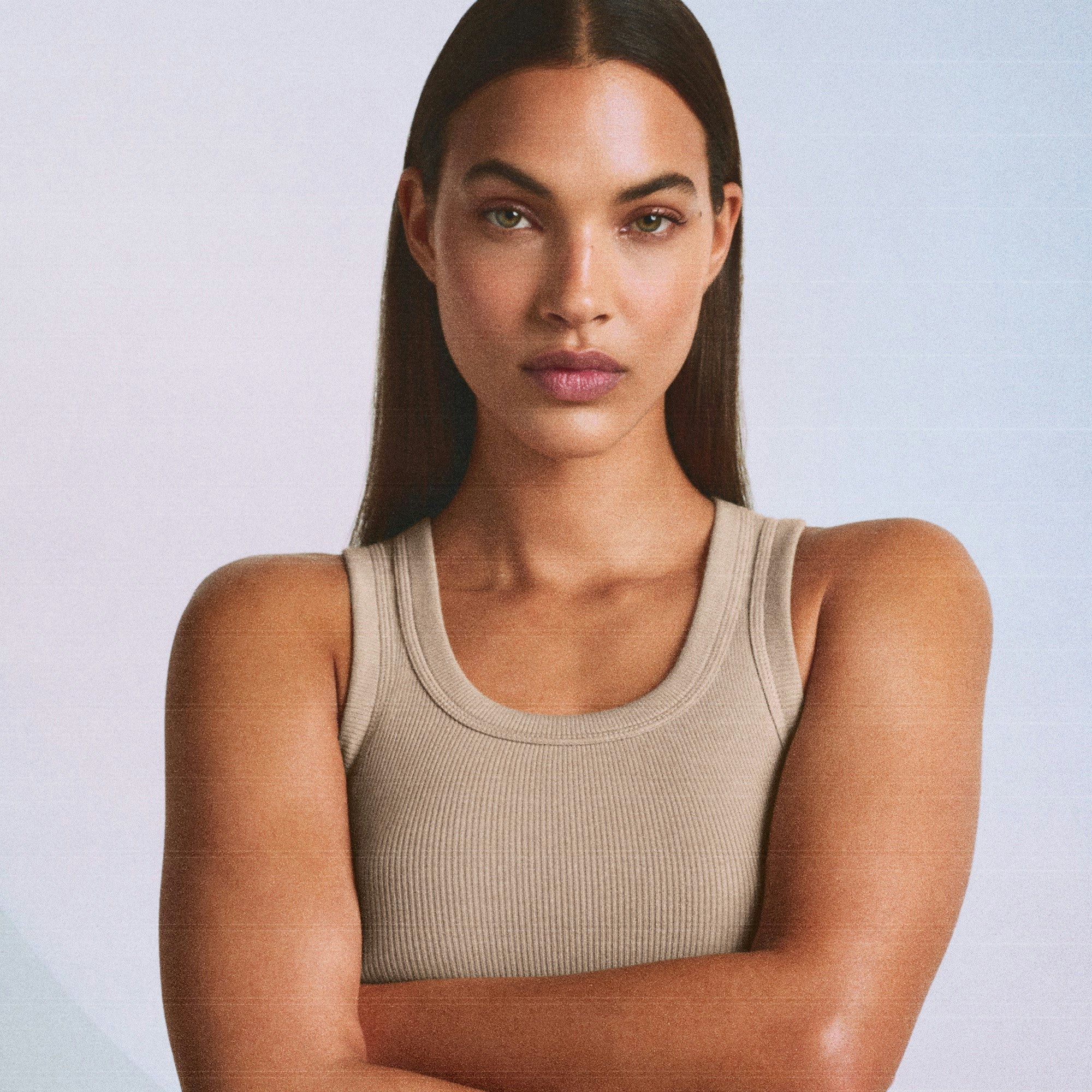 COTTON RIB TANK | LATTE CAMPAIGN IMAGERY