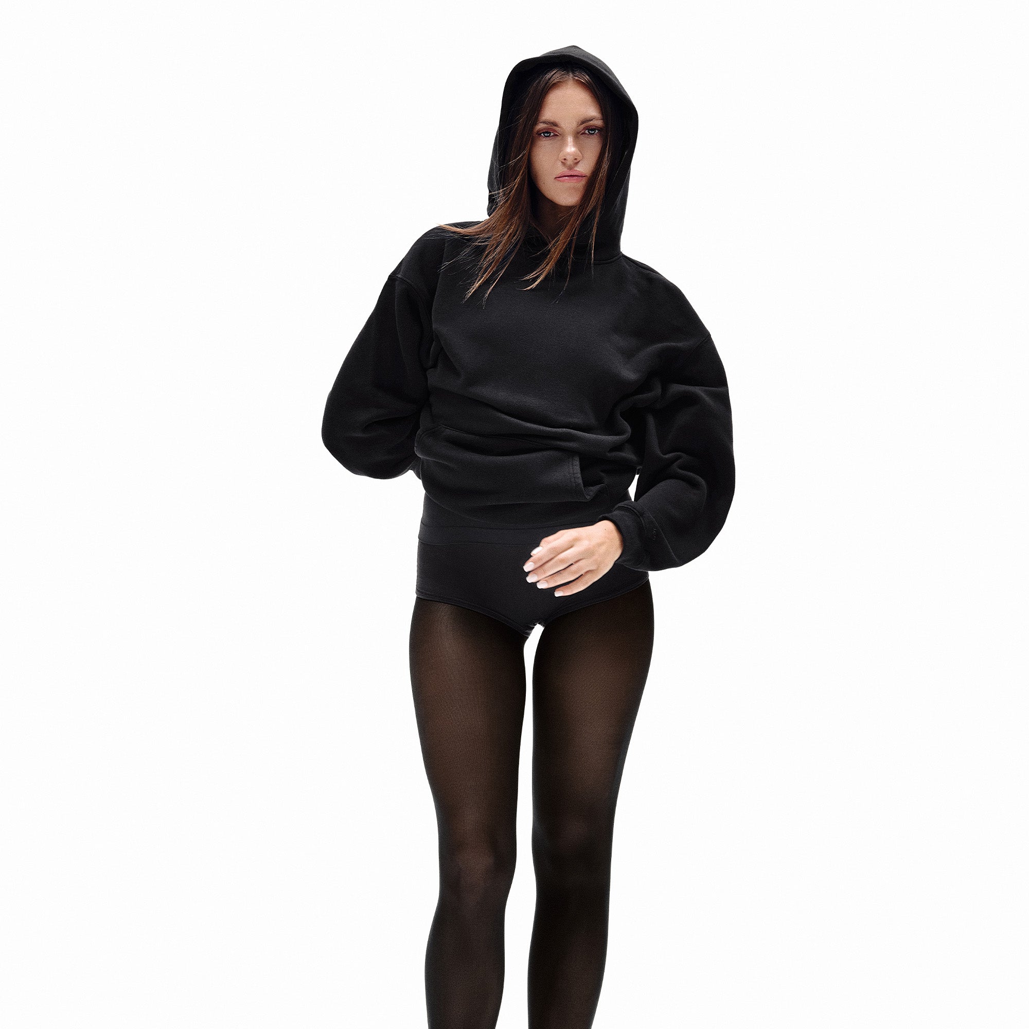VINTAGE FLEECE OVERSIZED HOODIE | WASHED ONYX
