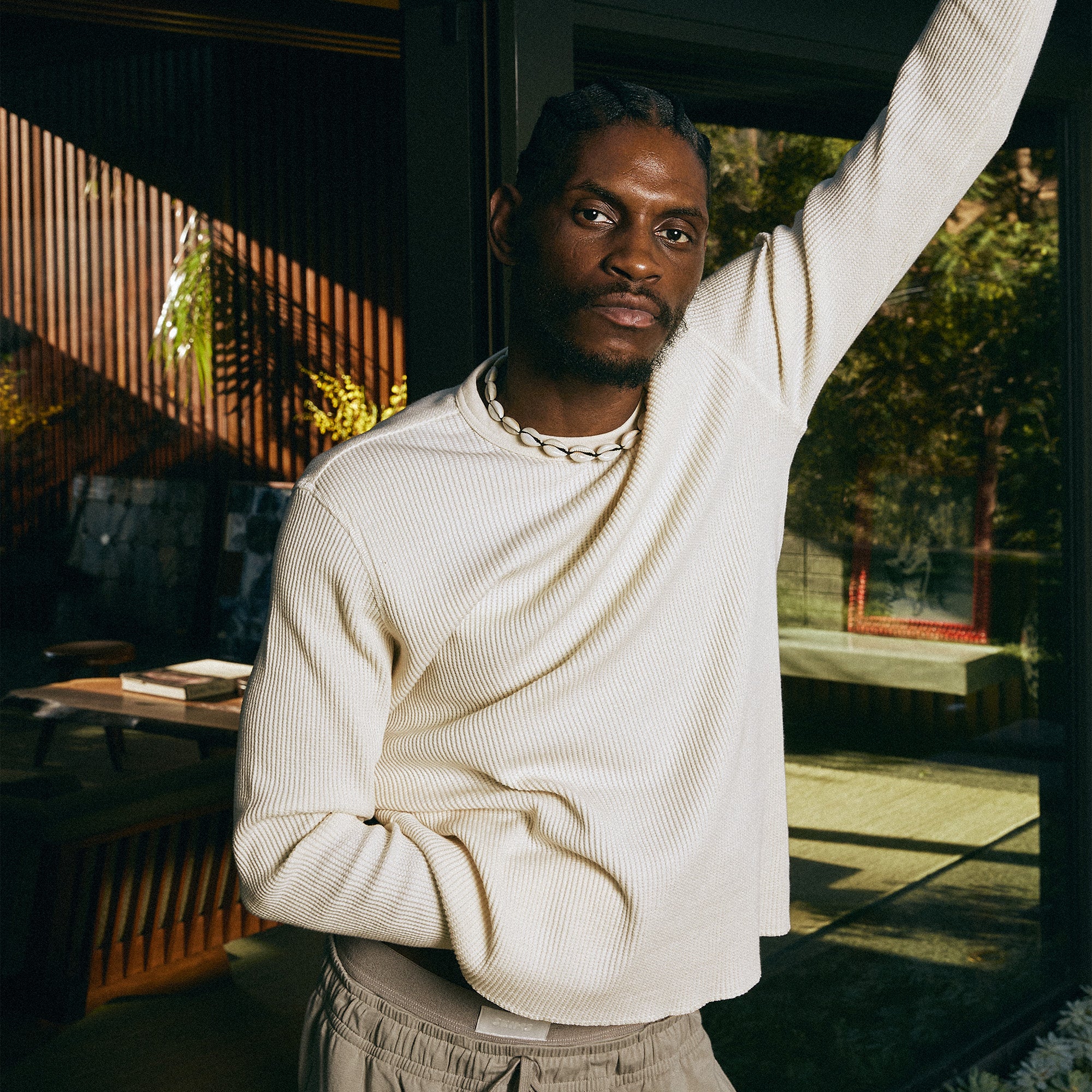 Tシャツ・カットソー AECA WHITE MORNING CAFE LONG SLEEVEWHITE Men's Core Long-T | Undyed & White | On United States