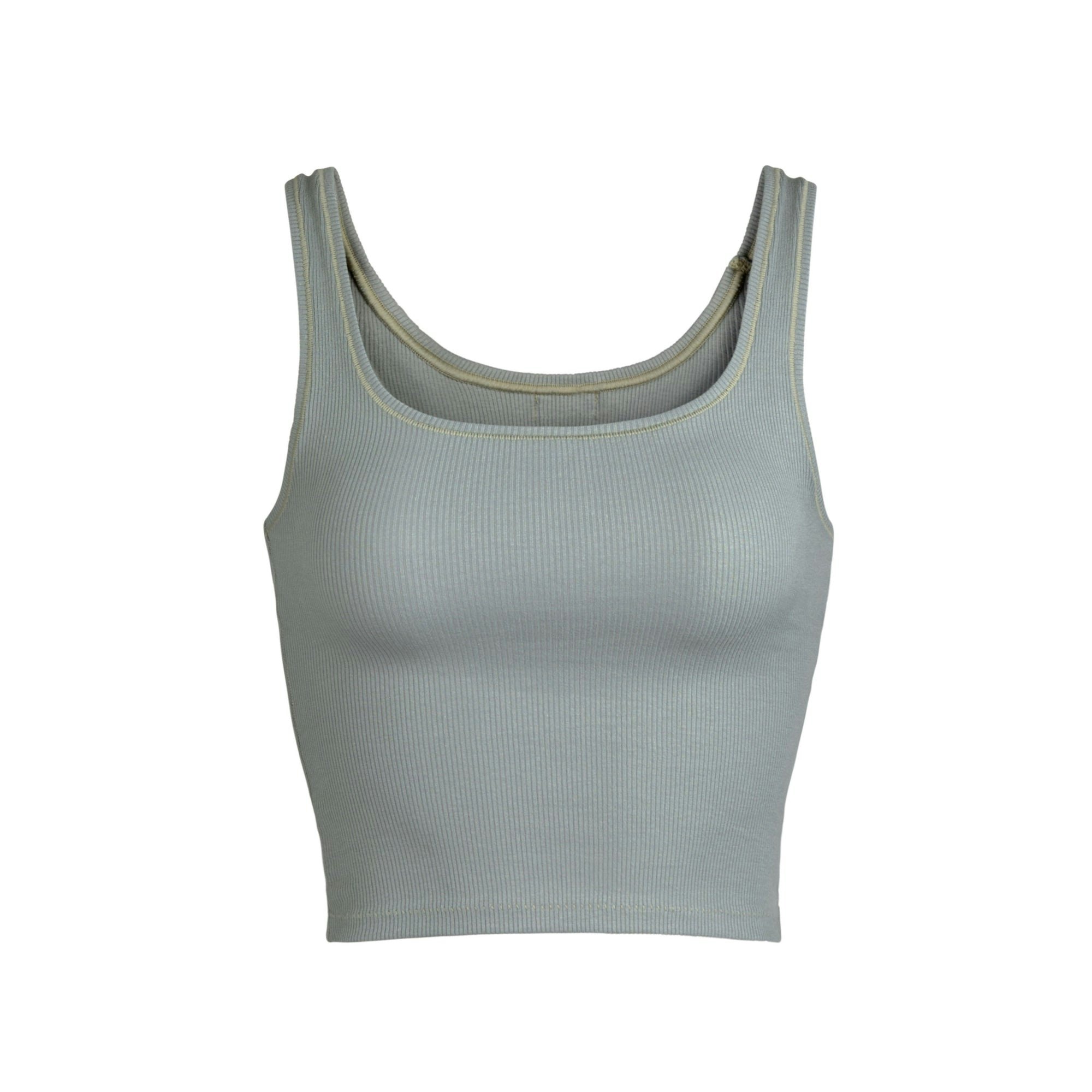 COTTON RIB TANK | MINERAL (TANKS, TOPS) LAYS FLAT ON A WHITE BACKGROUND | FLT
