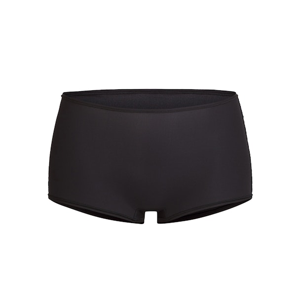 FITS EVERYBODY BOY SHORT | ONYX (BOY SHORTS, PANTIES) LAYS FLAT ON A WHITE BACKGROUND | FLT