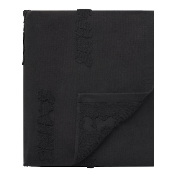 TERRY TOWEL | ONYX (TOWELS, ACCESSORIES) LAYS FLAT ON A WHITE BACKGROUND