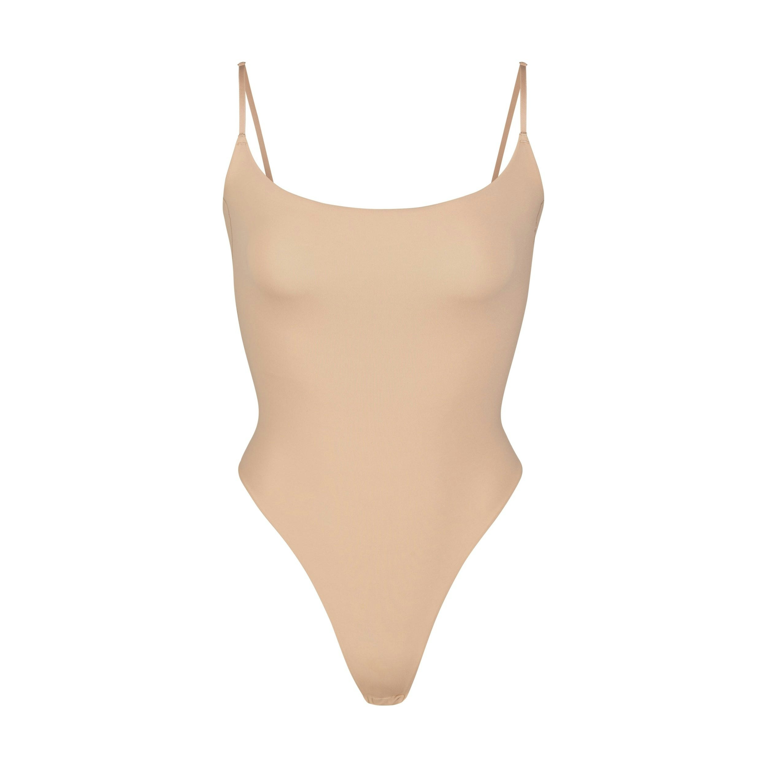 FITS EVERYBODY CAMI BODYSUIT | CLAY (BODYSUITS) LAYS FLAT ON A WHITE BACKGROUND | FLT