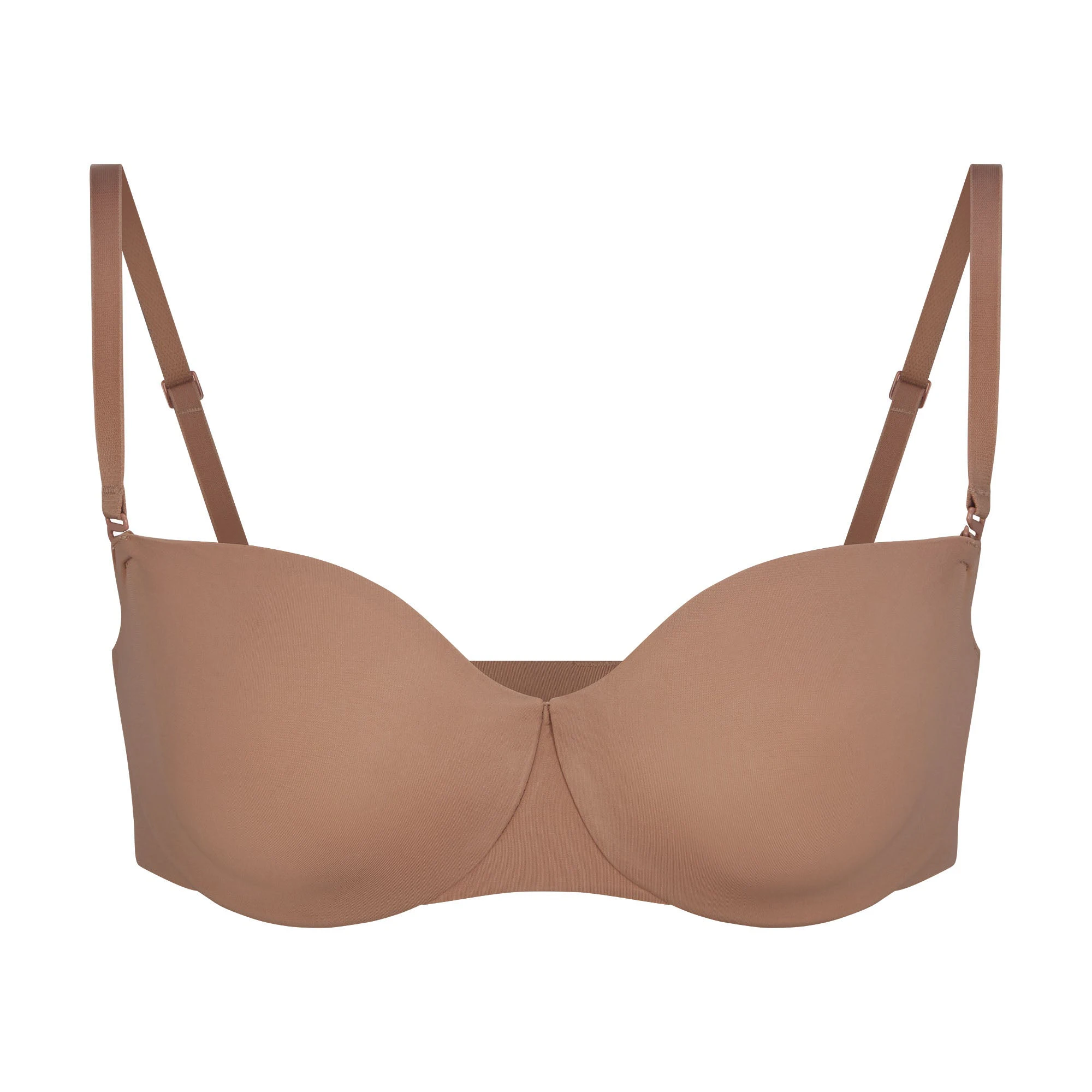 SMOOTHING STRAPLESS BRA LAYS FLAT ON A WHITE BACKGROUND | FLT