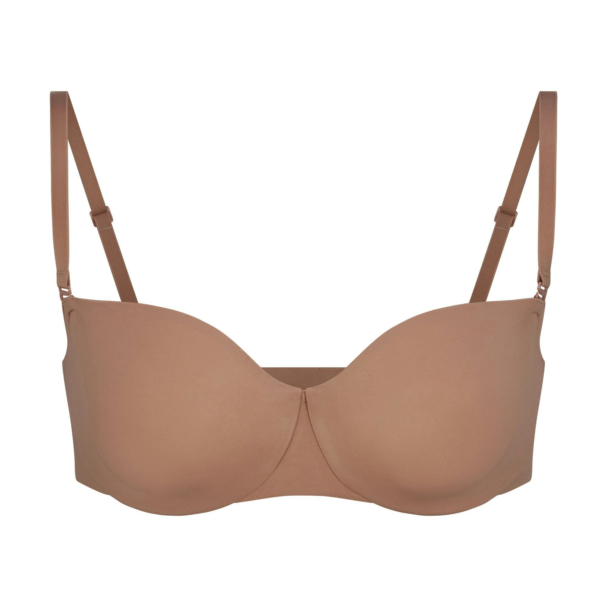 SMOOTHING STRAPLESS BRA LAYS FLAT ON A WHITE BACKGROUND | FLT