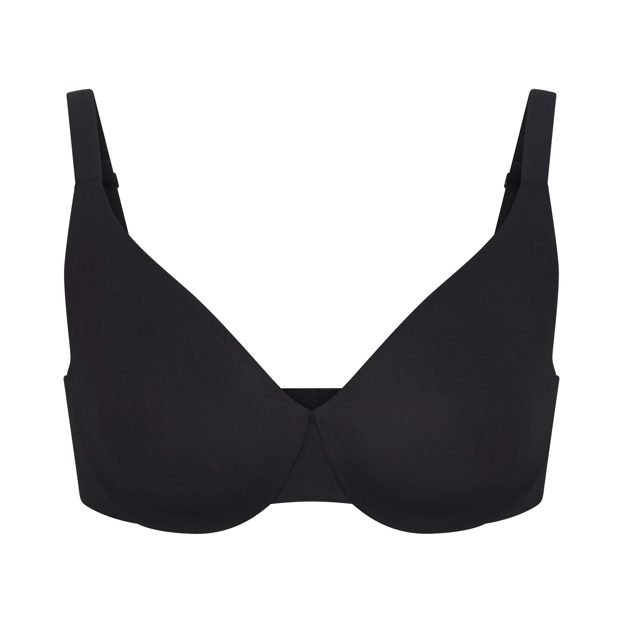 SMOOTHING INTIMATES UNLINED FULL COVERAGE BRA | ONYX (FULL COVERAGE BRAS) LAYS FLAT ON A WHITE BACKGROUND | FLT