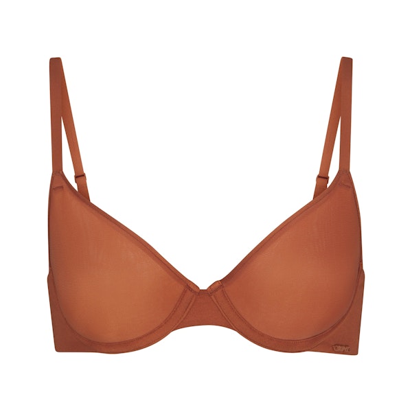 WEIGHTLESS DEMI BRA | BRONZE (DEMI BRAS) LAYS FLAT ON A WHITE BACKGROUND | FLT