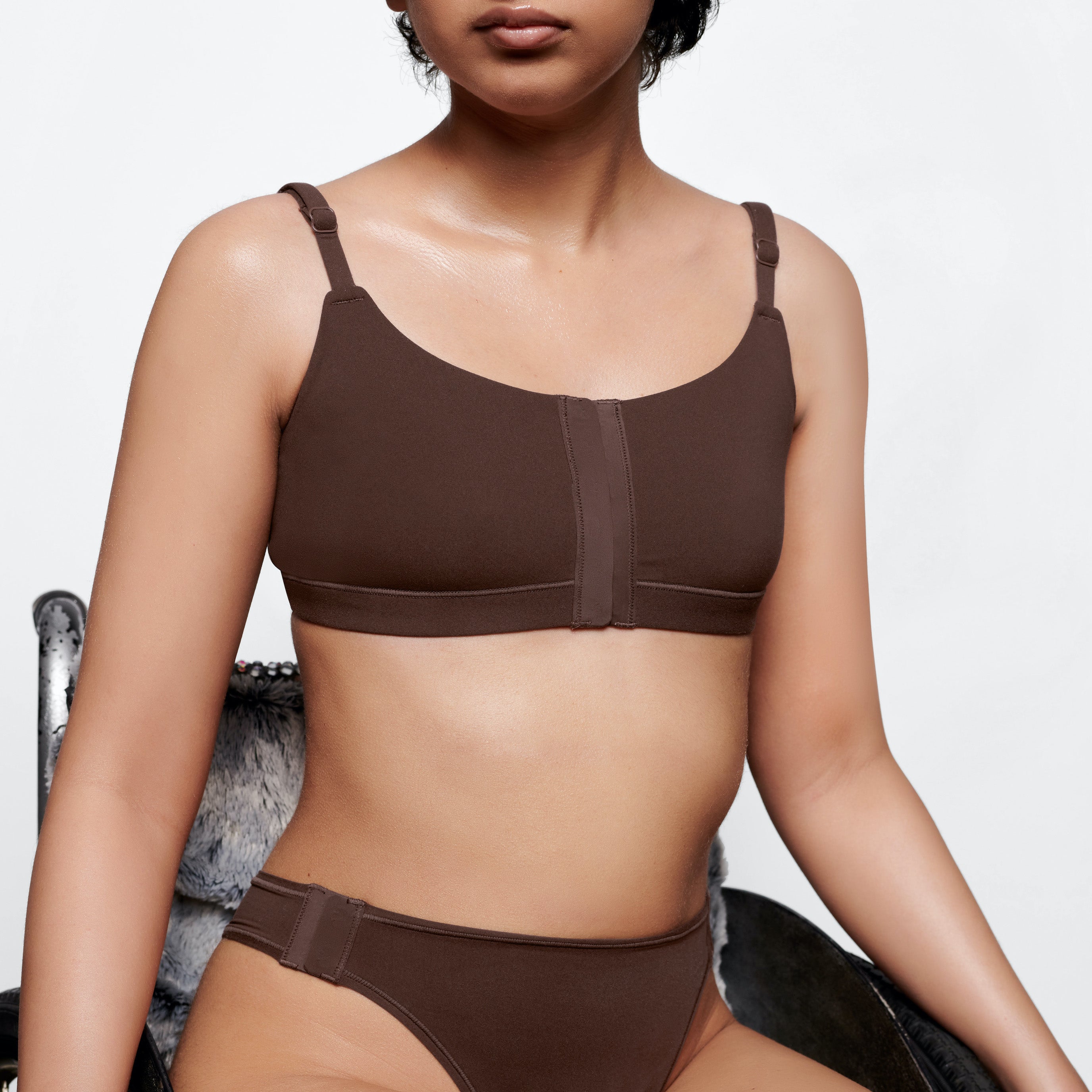 下着・アンダーウェア Skims Scoop Bralette Size M FITS EVERYBODY ADAPTIVE SCOOP BRALETTE | COCOA