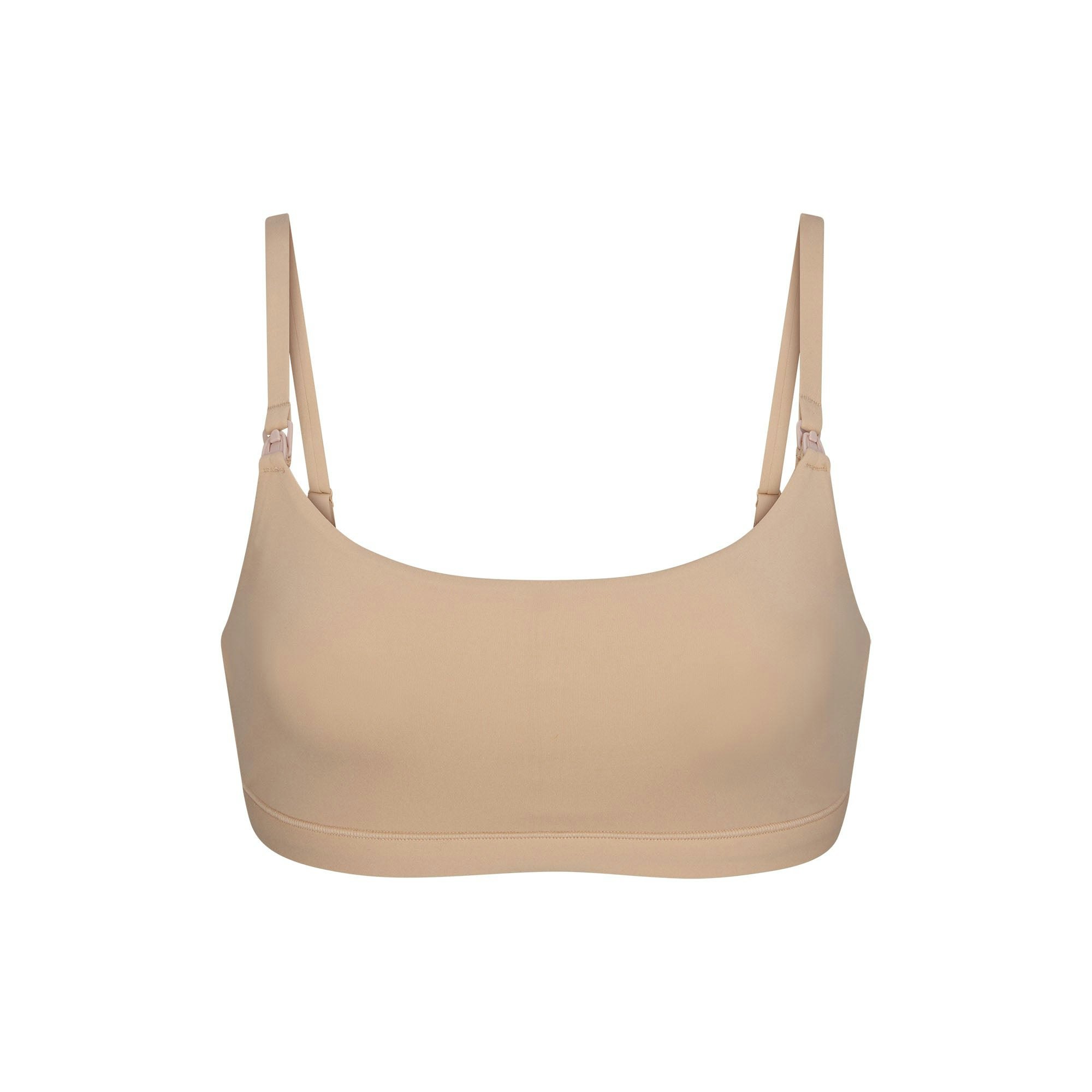 FITS EVERYBODY MATERNITY NURSING SCOOP BRALETTE LAYS FLAT ON A WHITE BACKGROUND | FLT