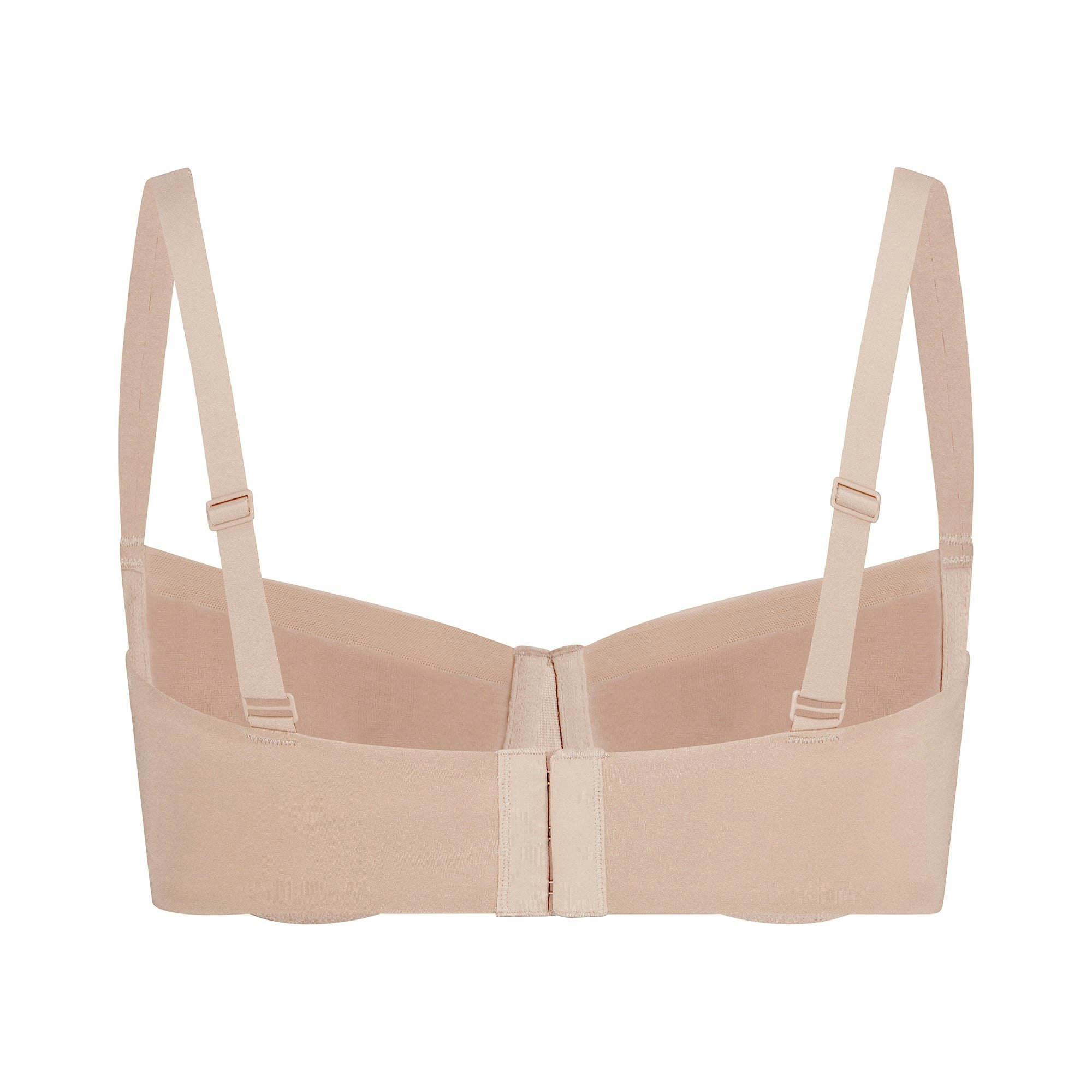 NO SHOW MOLDED UNLINED BALCONETTE BRA LAYS FLAT ON A WHITE BACKGROUND | FLT