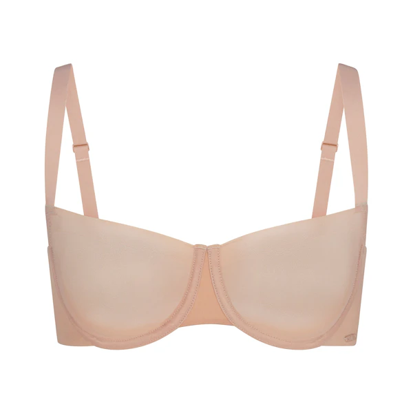 NO SHOW UNLINED BALCONETTE BRA | MICA (BALCONETTE BRAS) LAYS FLAT ON A WHITE BACKGROUND | FLT