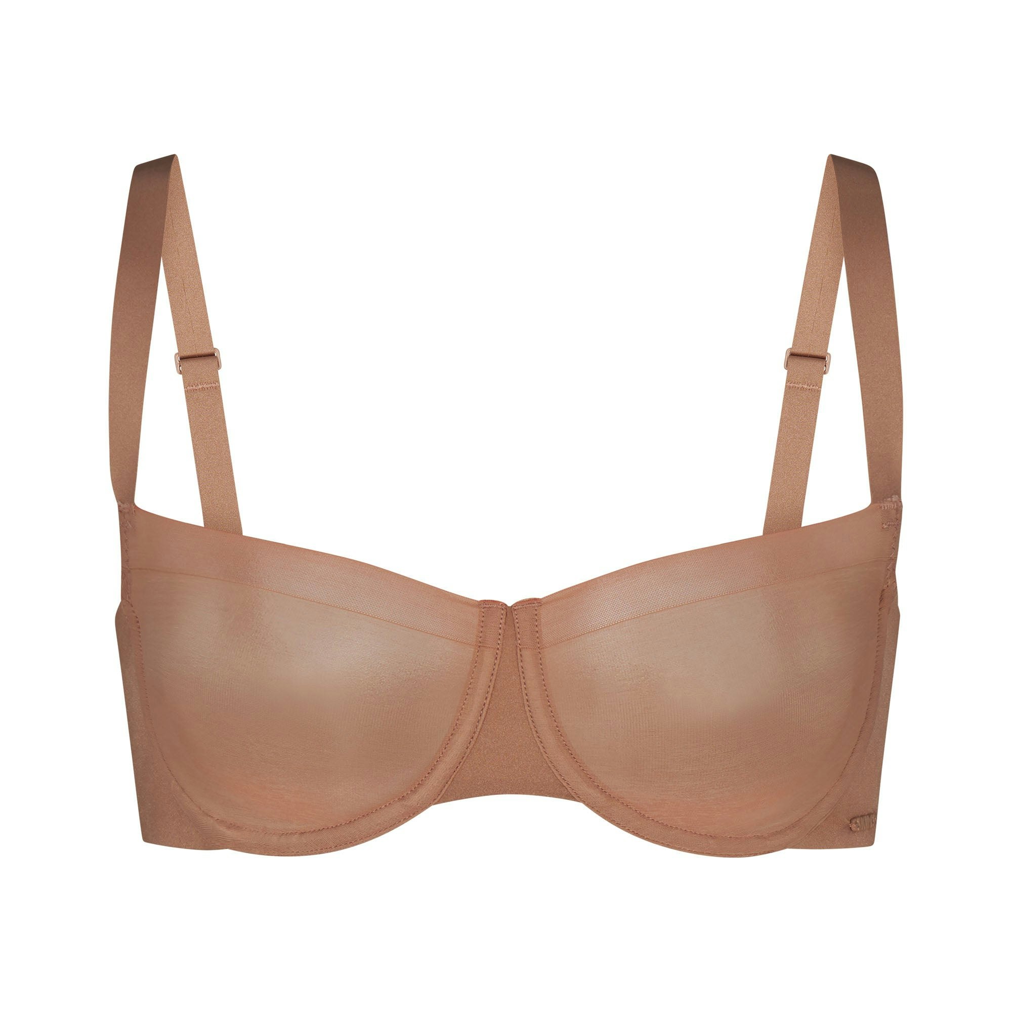 NO SHOW UNLINED BALCONETTE BRA | SIENNA (BALCONETTE BRAS) LAYS FLAT ON A WHITE BACKGROUND | FLT