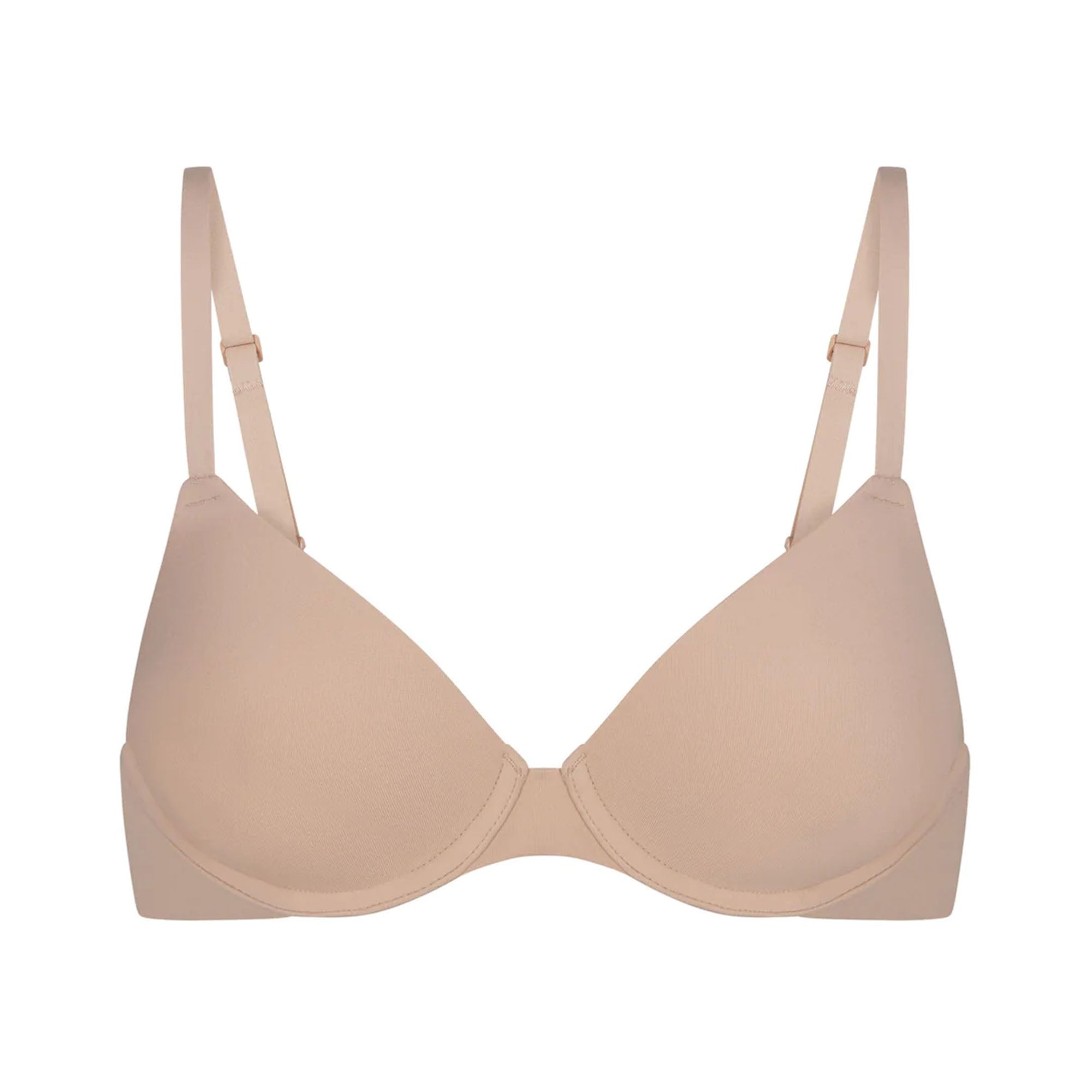 FITS EVERYBODY T-SHIRT BRA | MICA (DEMI BRAS) LAYS FLAT ON A WHITE BACKGROUND