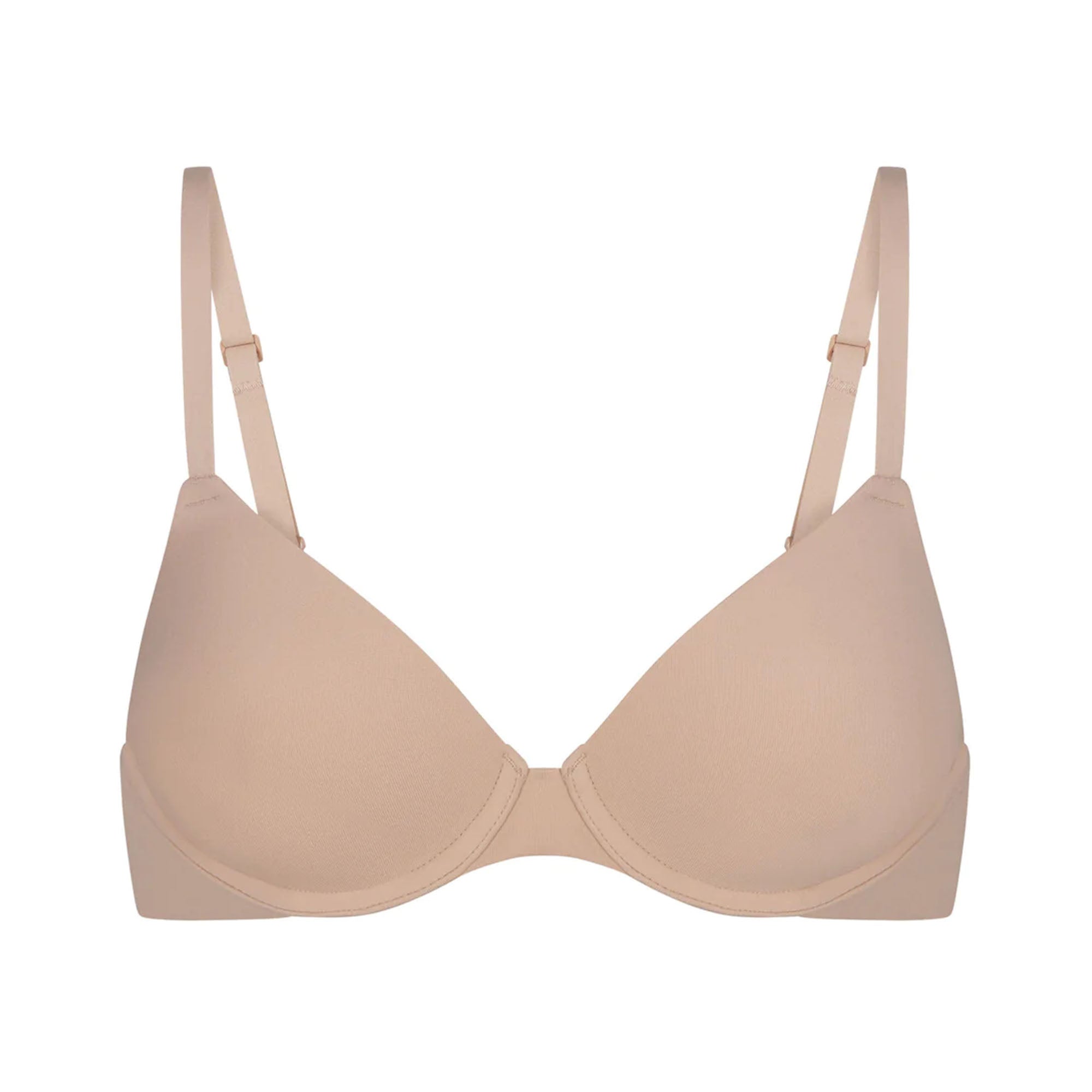 FITS EVERYBODY T-SHIRT BRA | MICA (DEMI BRAS) LAYS FLAT ON A WHITE BACKGROUND | FLT