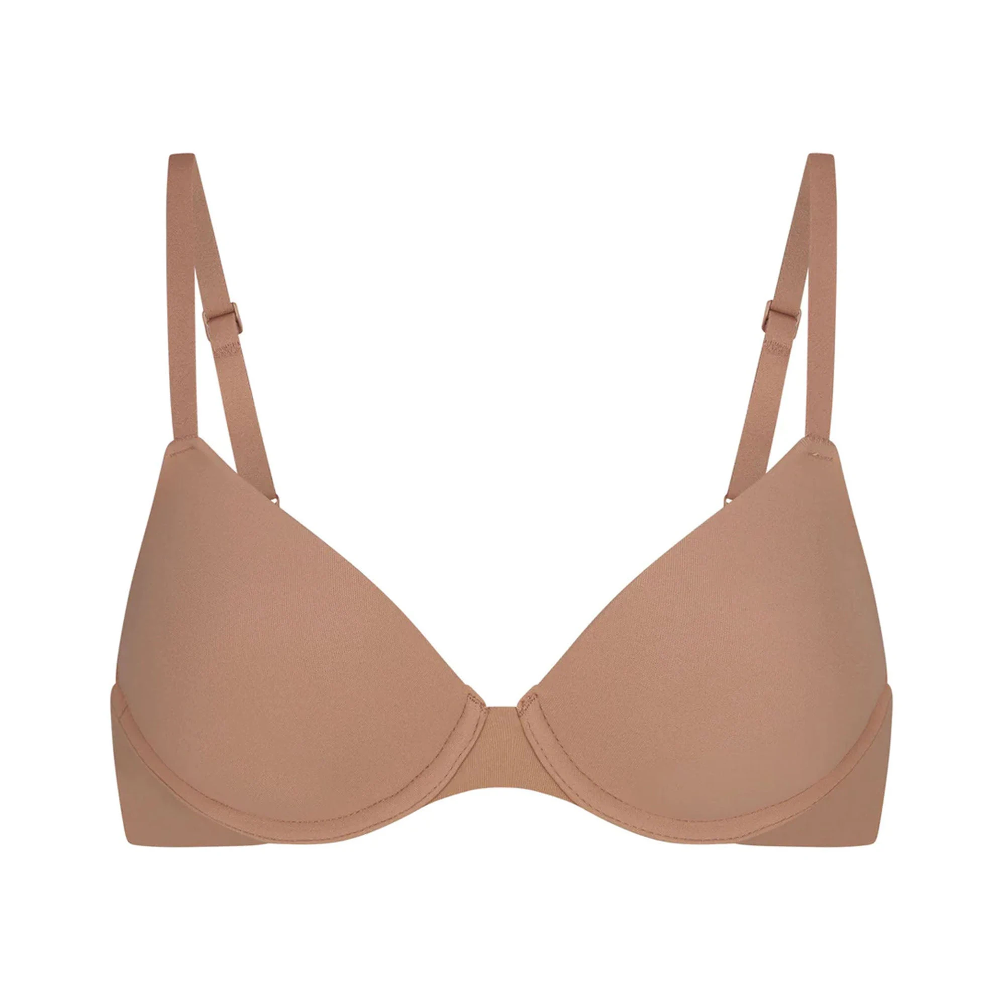 FITS EVERYBODY T-SHIRT BRA | SIENNA (DEMI BRAS) LAYS FLAT ON A WHITE BACKGROUND | FLT