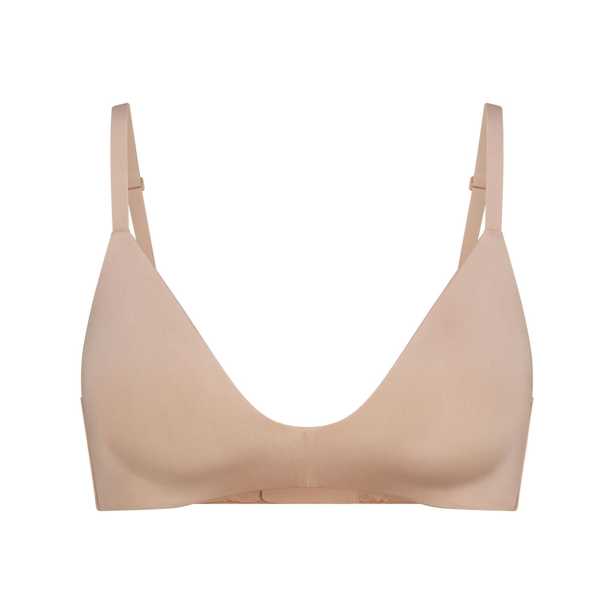 WIRELESS FORM T-SHIRT DEMI BRA | MICA (DEMI BRAS) LAYS FLAT ON A WHITE BACKGROUND | FLT