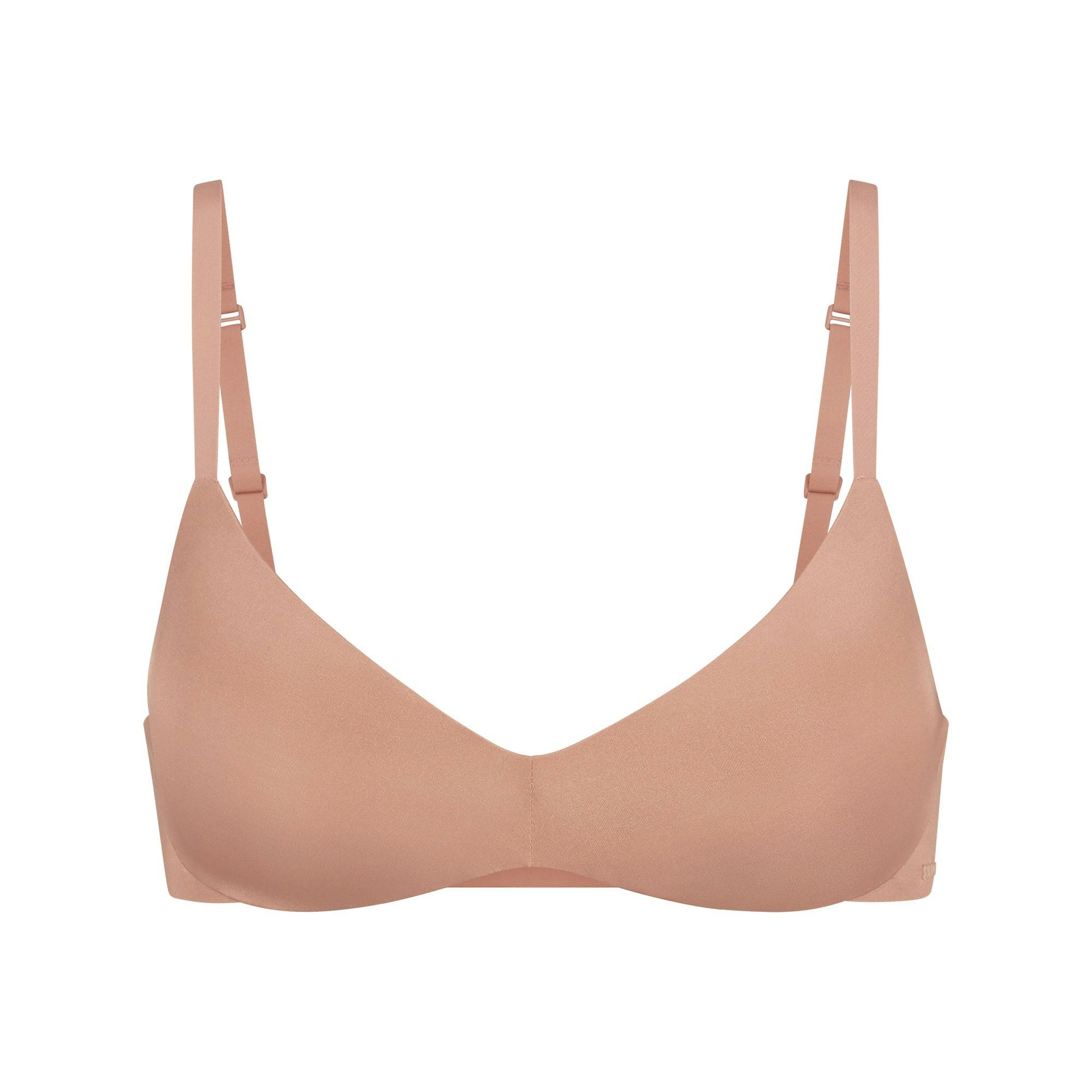 WIRELESS FORM PUSH-UP PLUNGE BRA | SIENNA (DEMI BRAS) LAYS FLAT ON A WHITE BACKGROUND | FLT