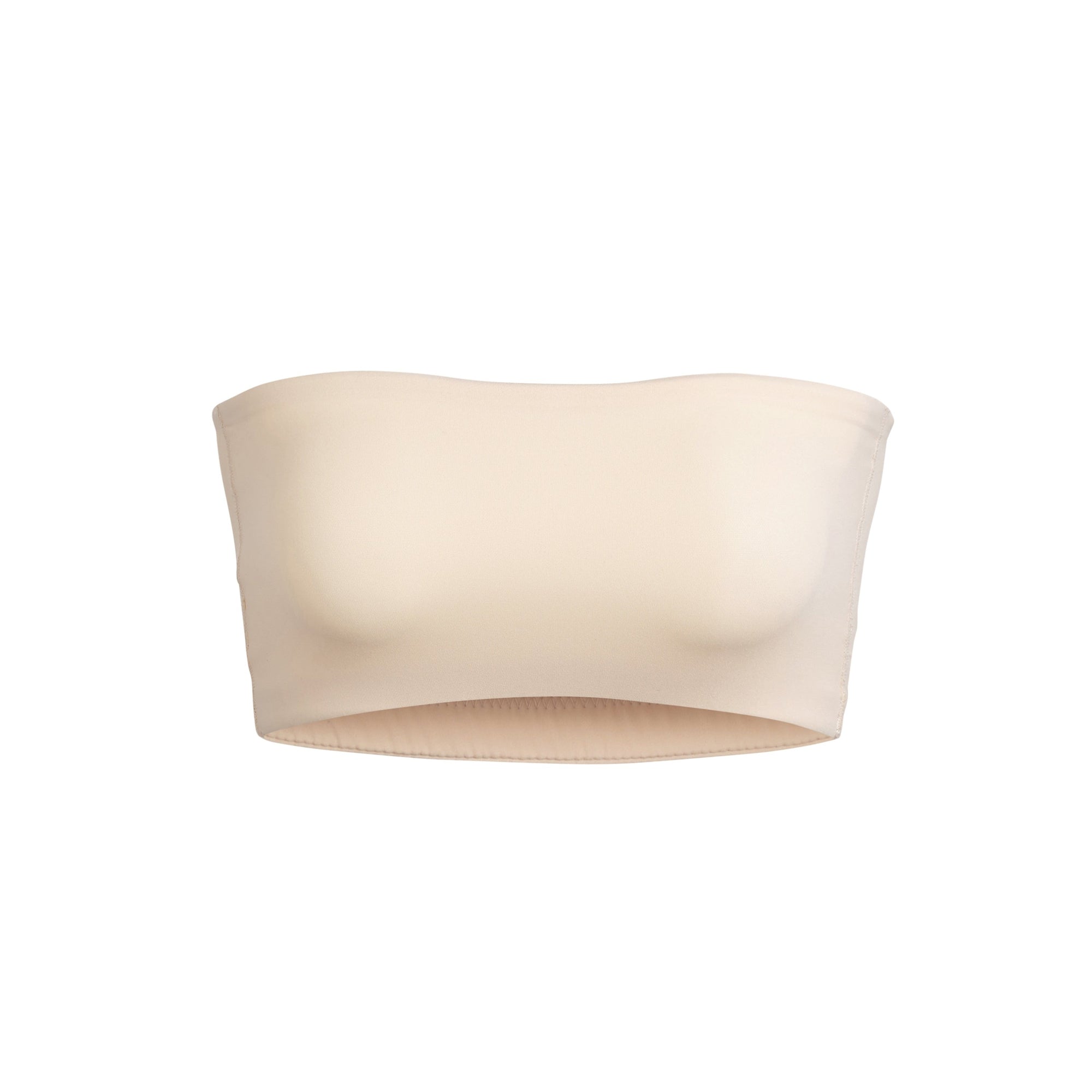 FITS EVERYBODY BANDEAU | SAND (BANDEAUS, BRALETTES) LAYS FLAT ON A WHITE BACKGROUND | FLT