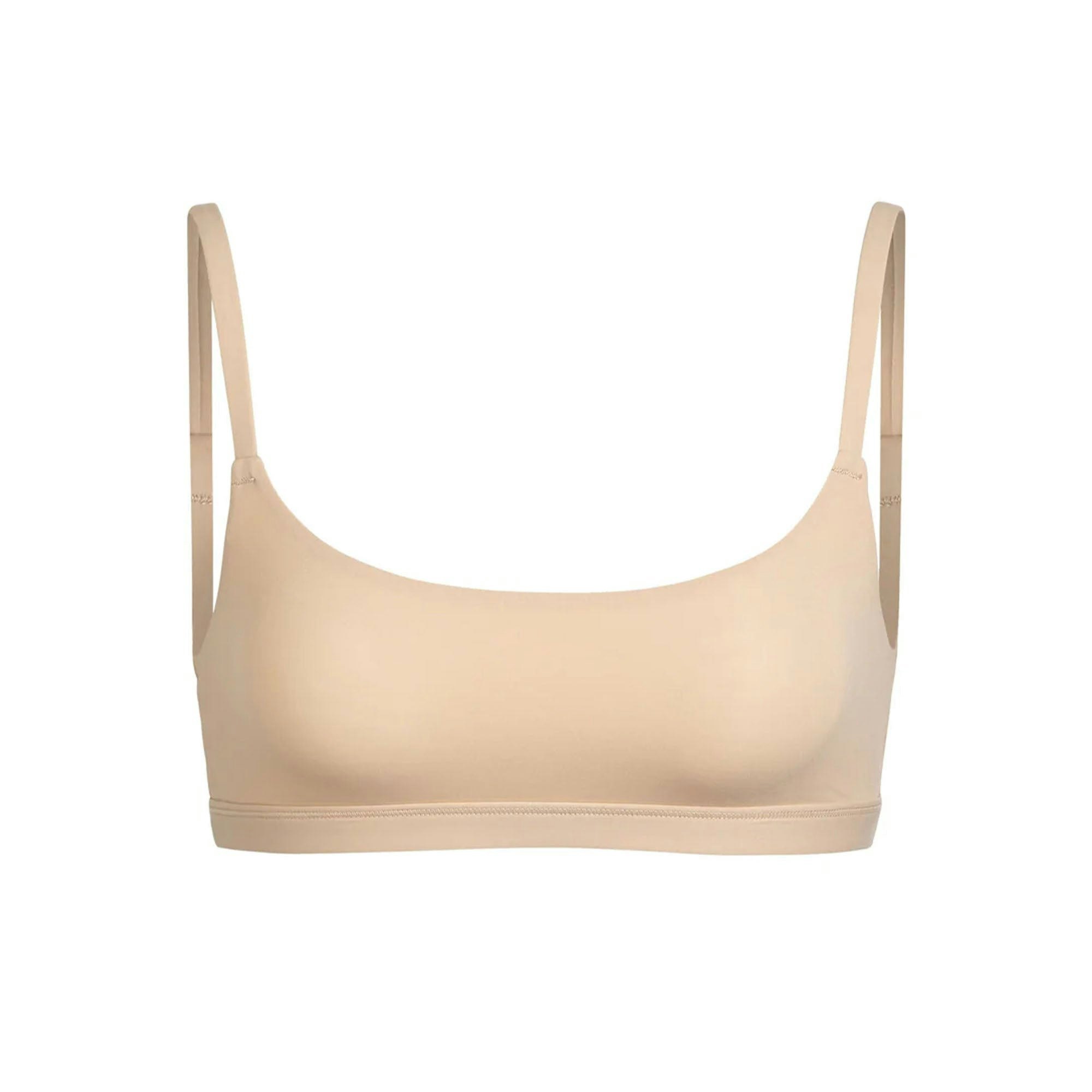 FITS EVERYBODY SCOOP BRALETTE | CLAY (SCOOP BRALETTES) LAYS FLAT ON A WHITE BACKGROUND | FLT
