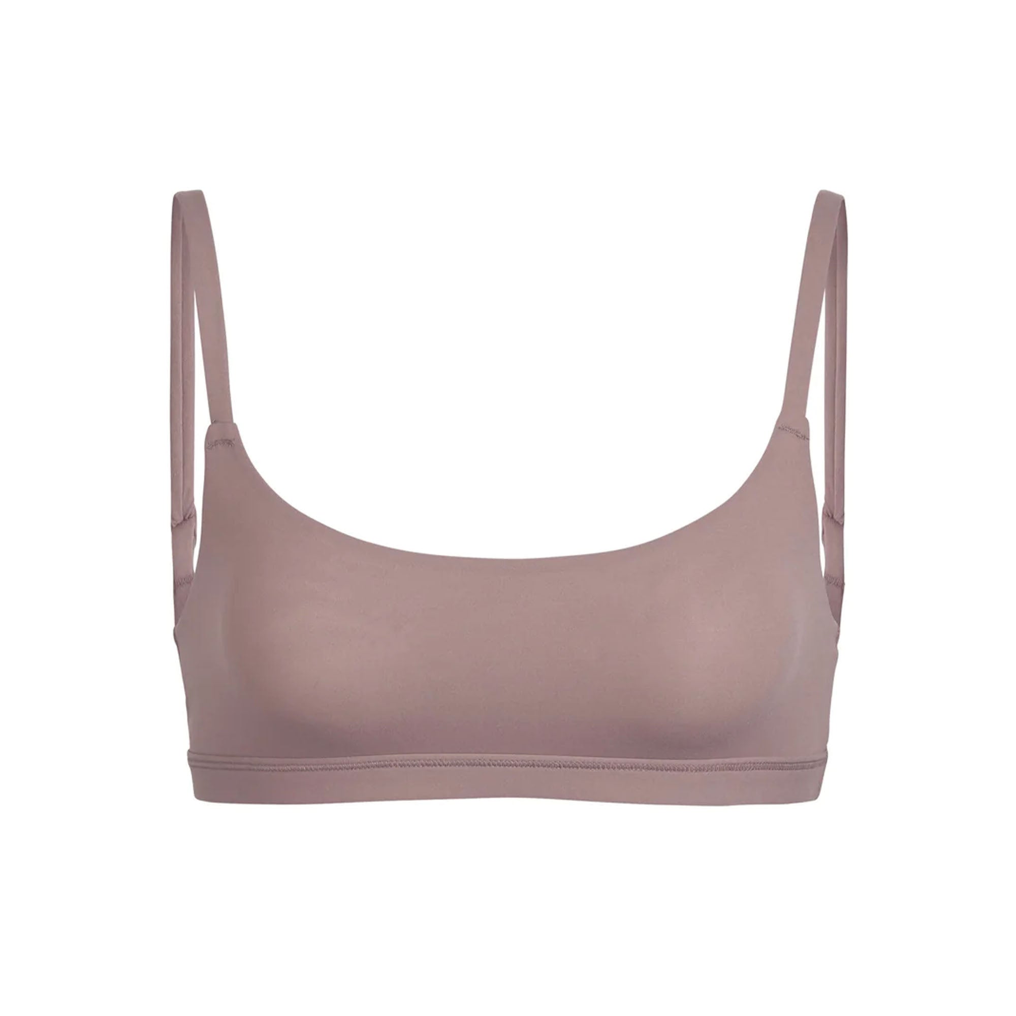 FITS EVERYBODY SCOOP BRALETTE | UMBER (SCOOP BRALETTES) LAYS FLAT ON A WHITE BACKGROUND