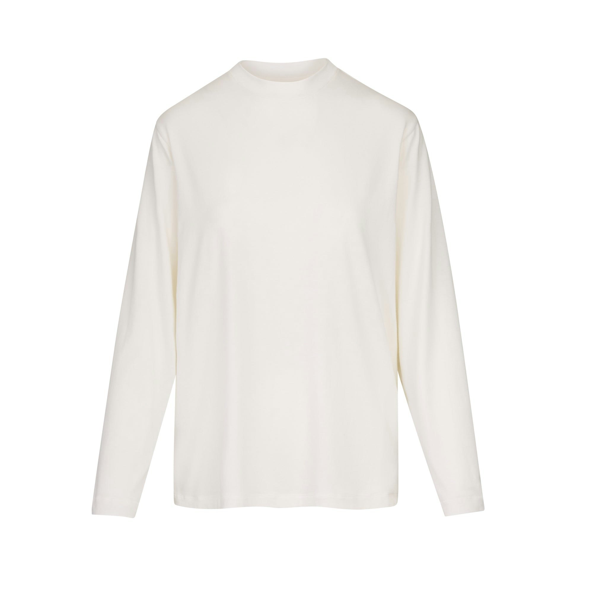 BOYFRIEND LONG SLEEVE T-SHIRT | MARBLE (LONG SLEEVE T-SHIRTS, TOPS) LAYS FLAT ON A WHITE BACKGROUND | FLT