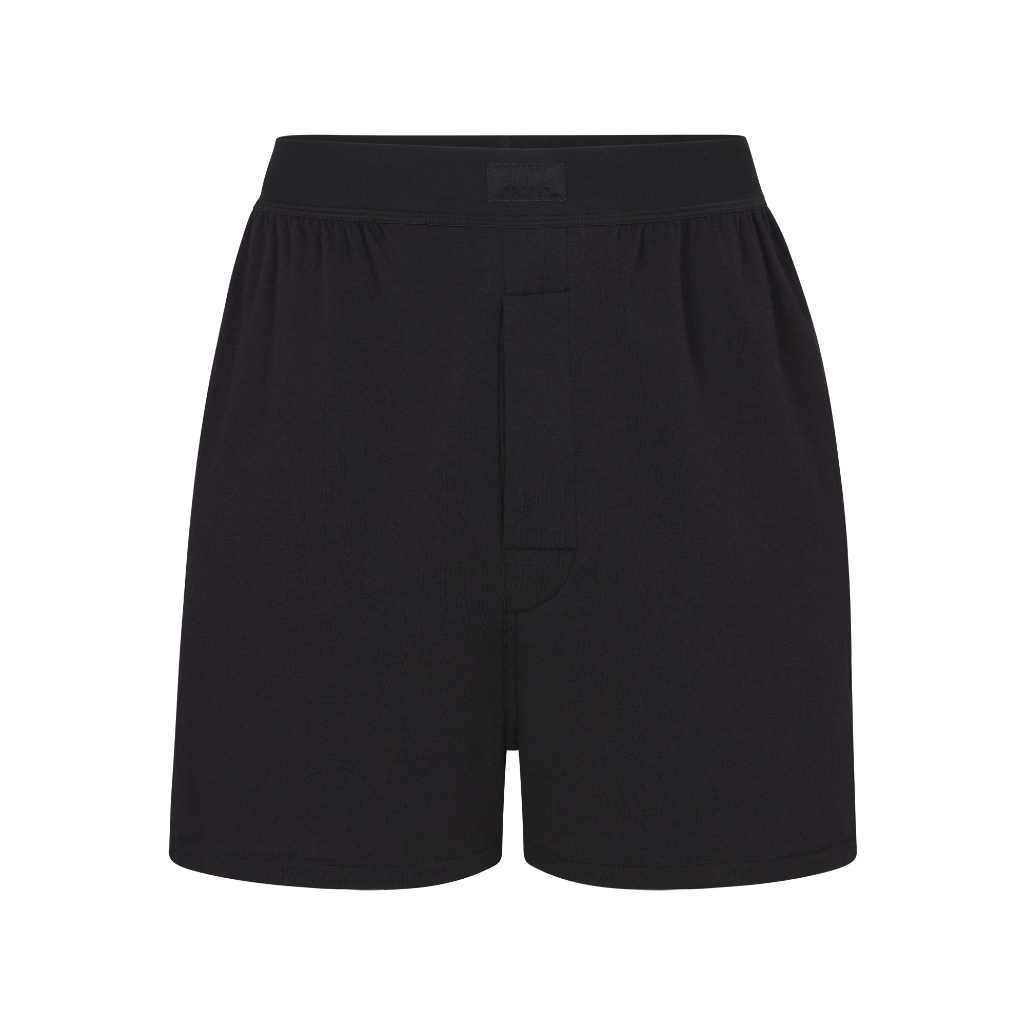 BOYFRIEND LOOSE BOXER | ONYX (BOXERS, BOTTOMS) LAYS FLAT ON A WHITE BACKGROUND | FLT
