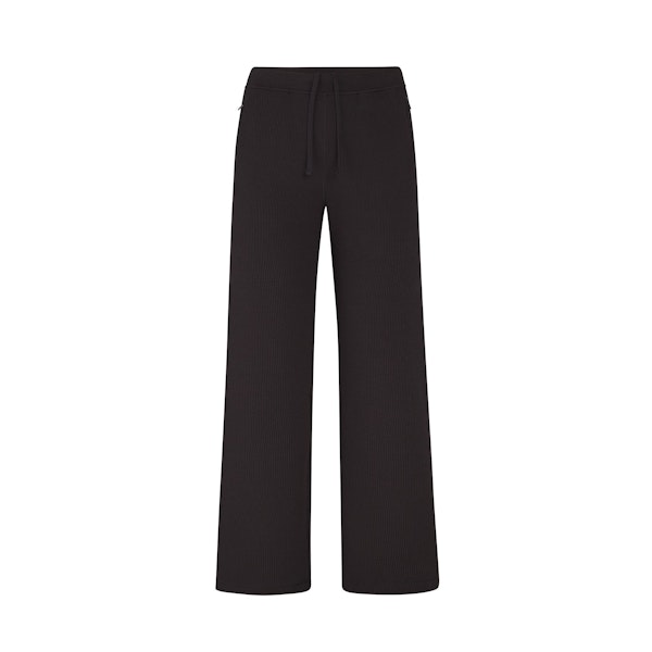 WAFFLE LOOSE PANT LAYS FLAT ON A WHITE BACKGROUND