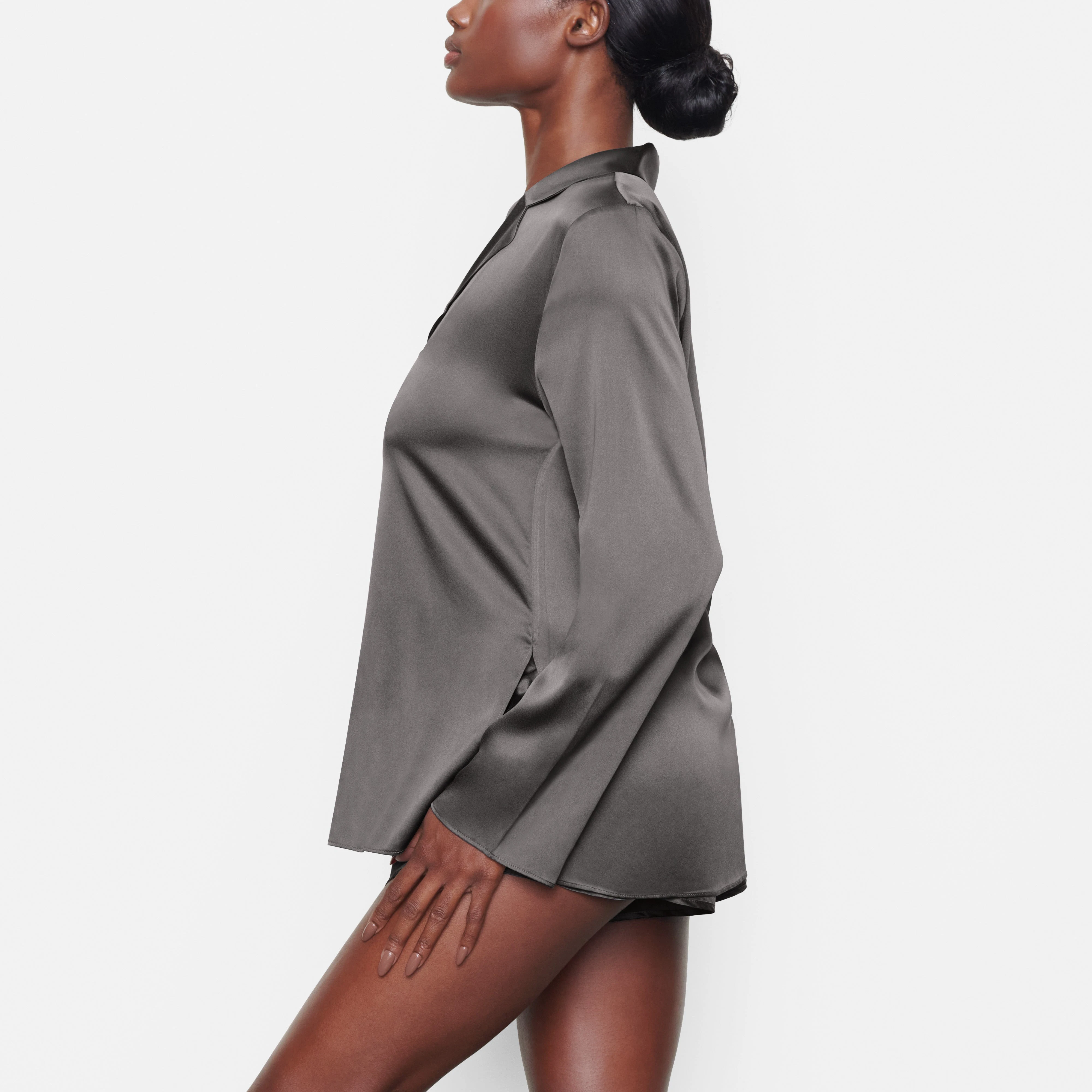 SILK OPEN NECKLINE SLEEP TO