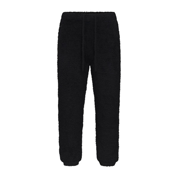 COZY KNIT UNISEX JOGGER | ONYX (JOGGERS, BOTTOMS) LAYS FLAT ON A WHITE BACKGROUND | FLT