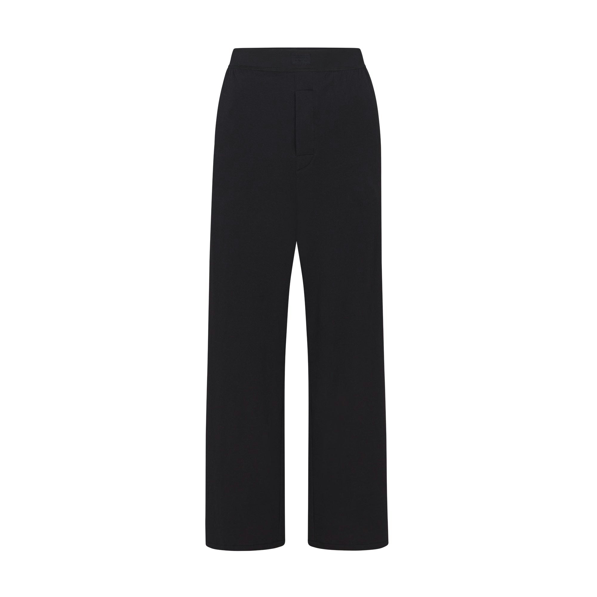 BOYFRIEND LOOSE PANT | ONYX (PANTS, BOTTOMS) LAYS FLAT ON A WHITE BACKGROUND | FLT