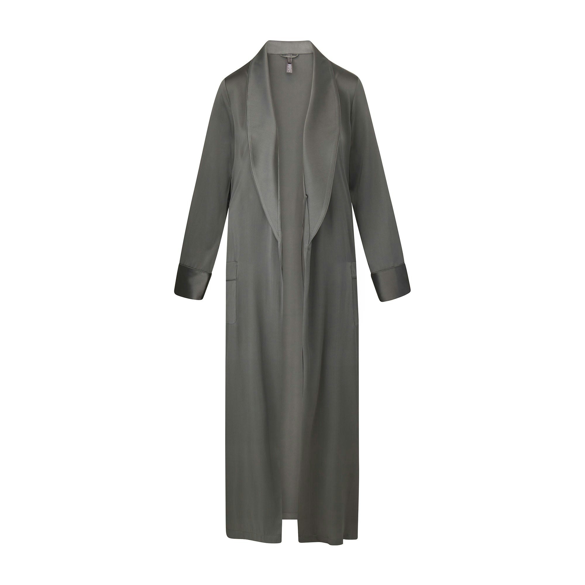 SILK SLEEP ROBE ON A WHITE BACKGROUND