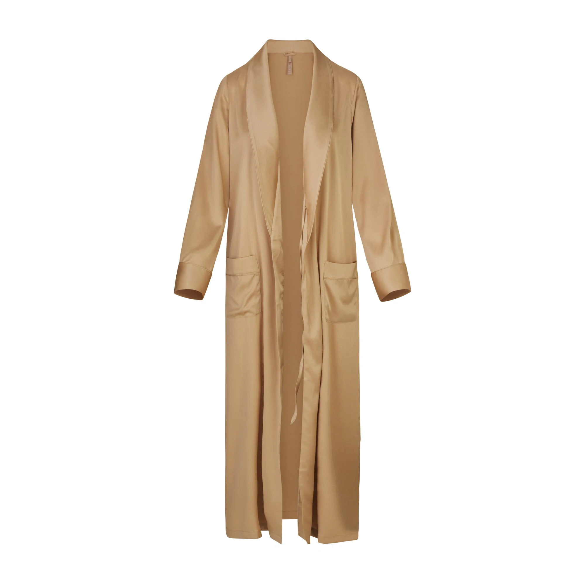 SILK SLEEP ROBE SHOWN ON A CAMPAIGN PHOTOSHOOT