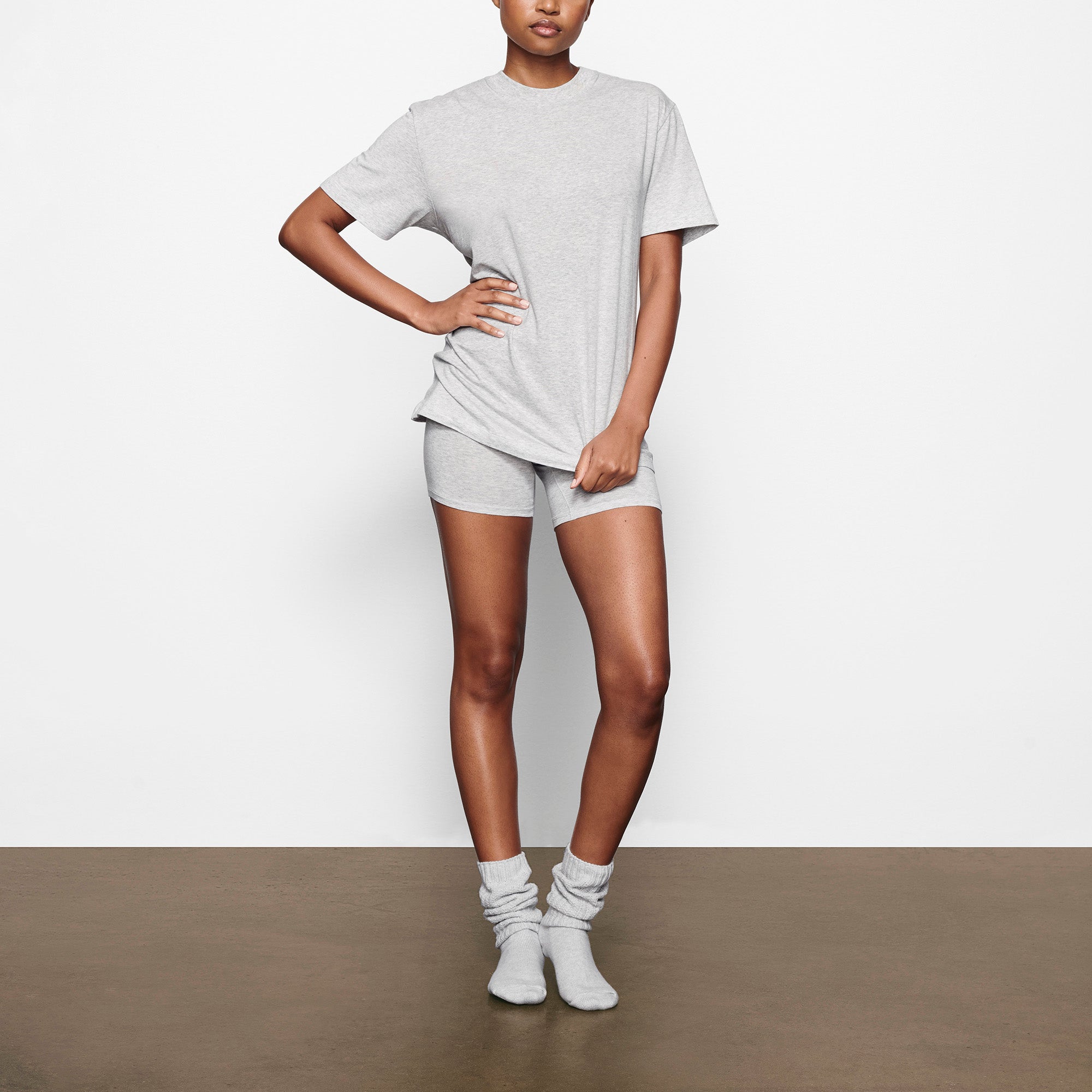 Grey boyfriend t shirt best sale