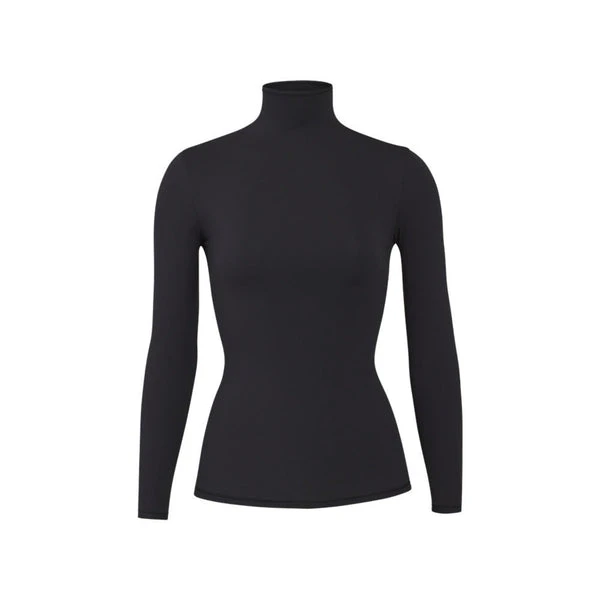 FITS EVERYBODY LONG SLEEVE CREW NECK BODYSUIT | ONYX | SKIMS