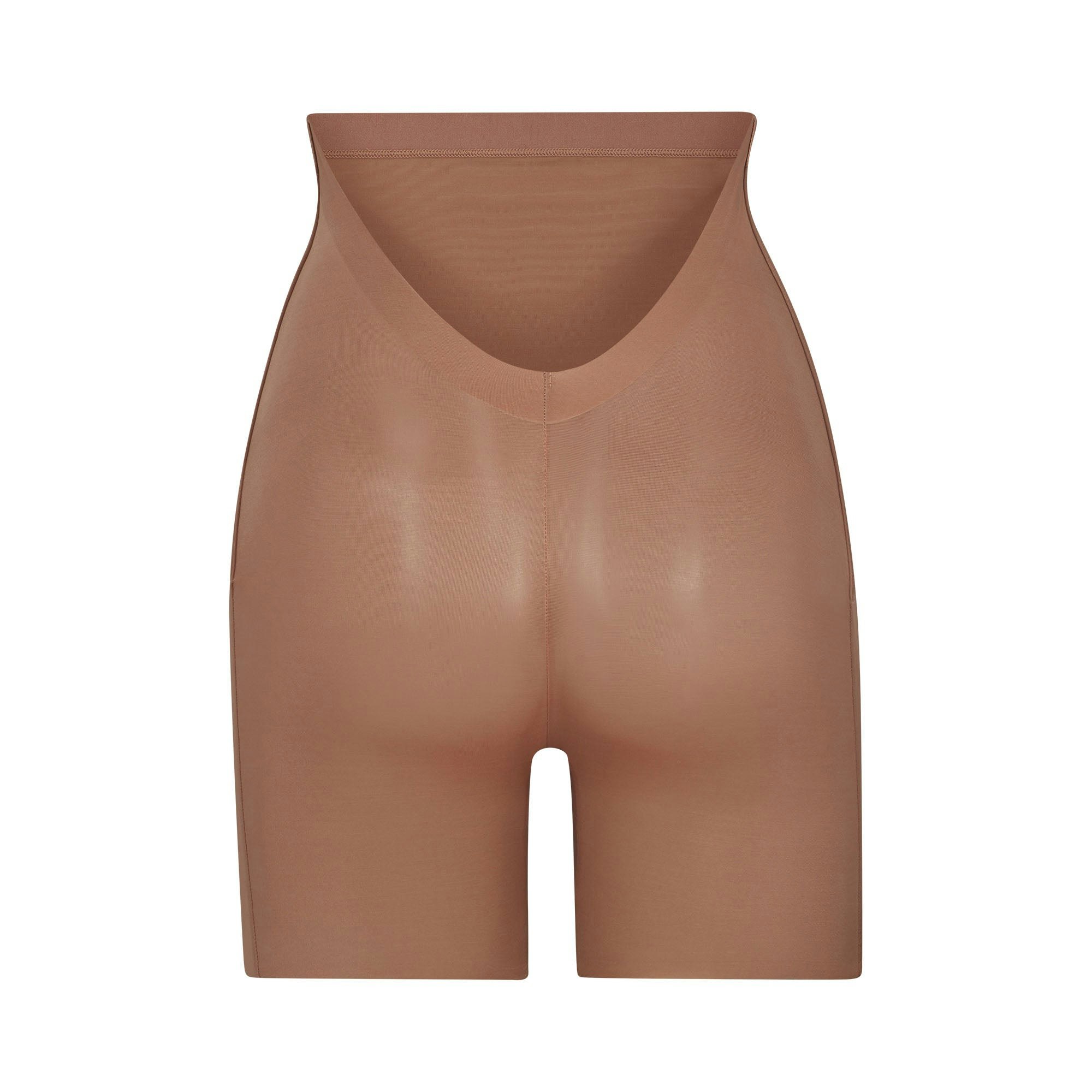 BARELY THERE LOW BACK SHORT LAYS FLAT ON A WHITE BACKGROUND | FLT