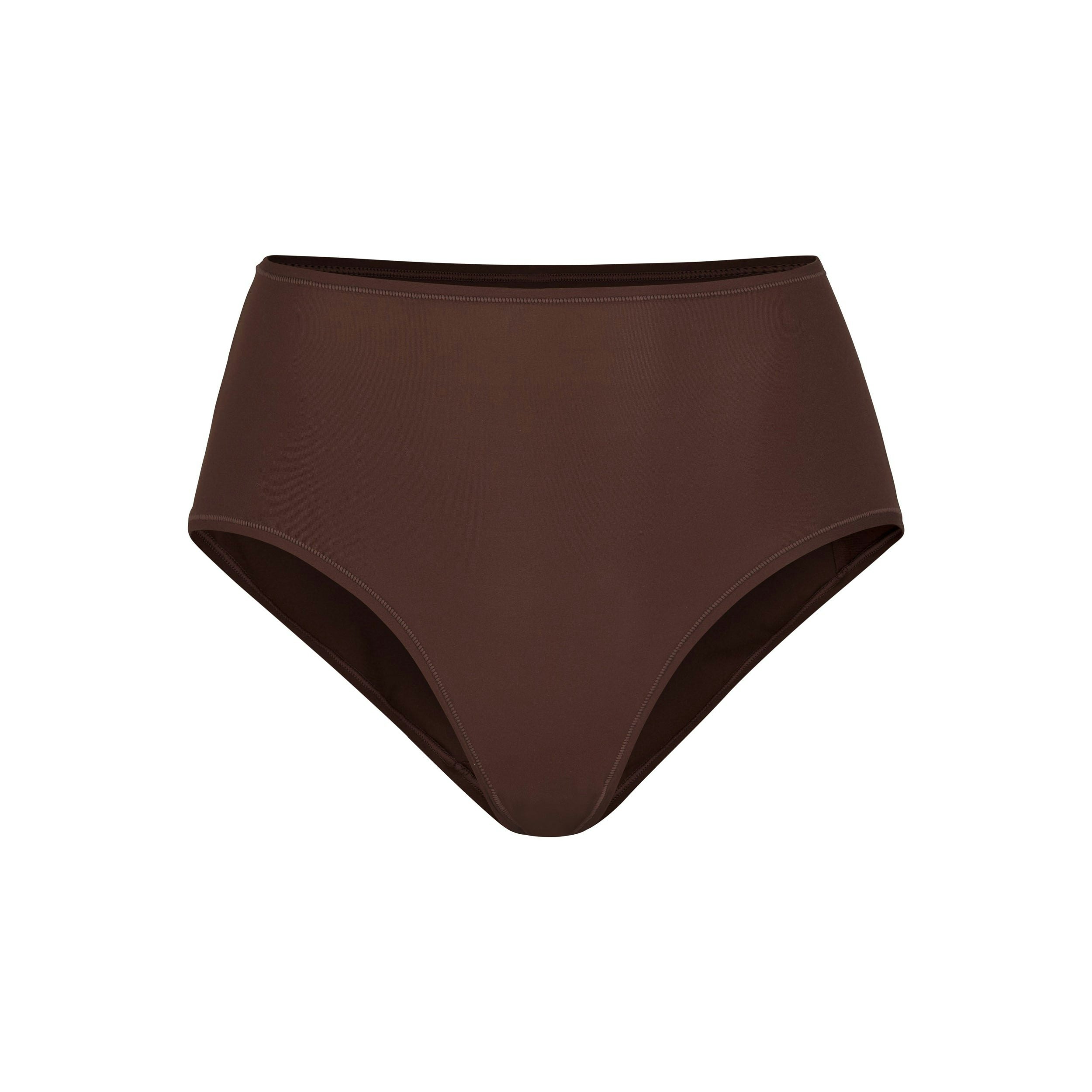 FITS EVERYBODY FULL BRIEF | COCOA (BRIEFS, PANTIES) LAYS FLAT ON A WHITE BACKGROUND | FLT