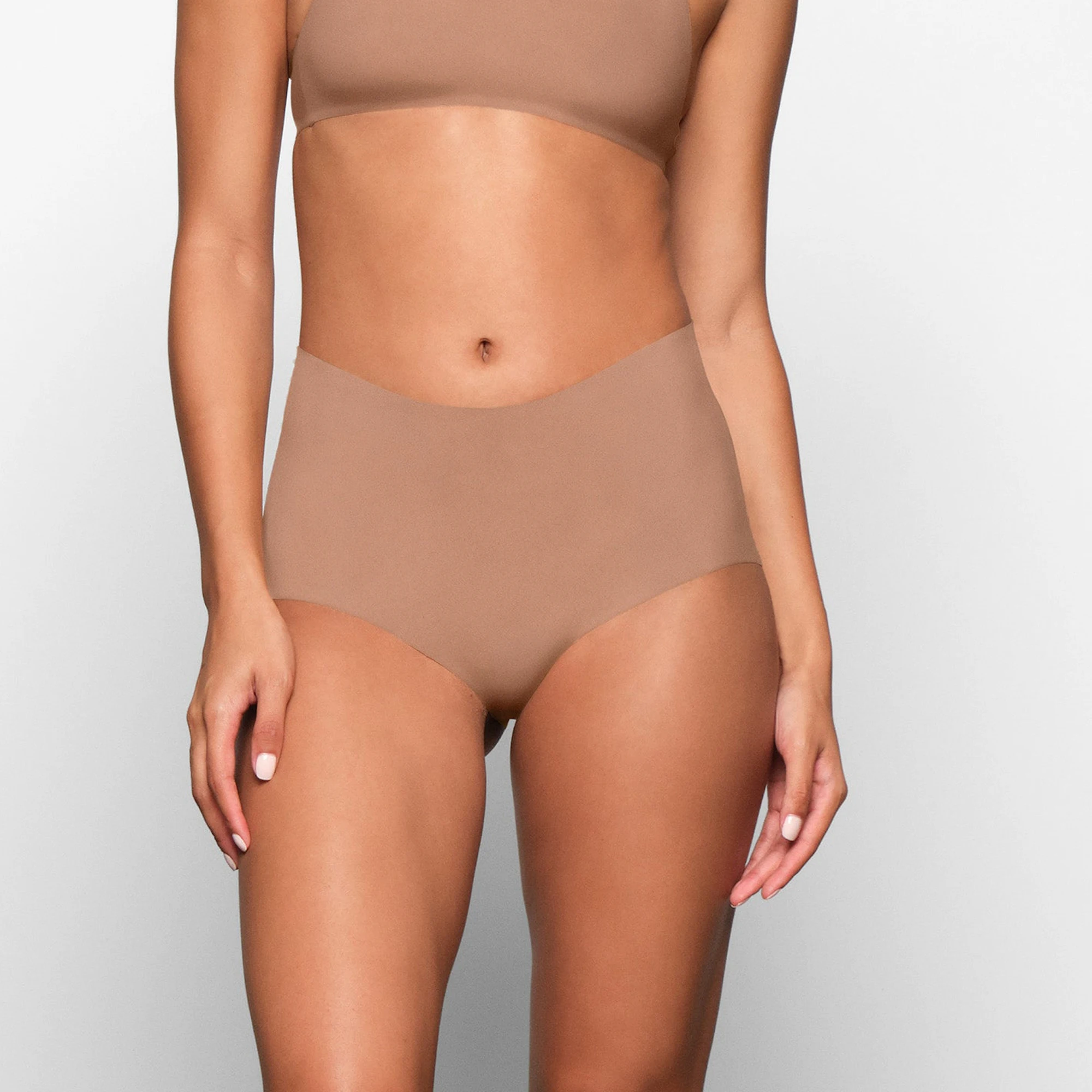 NAKED BOY SHORT WORN ON A MODEL IN FRONT VIEW | SEE SIZE: XXS, XS, S
