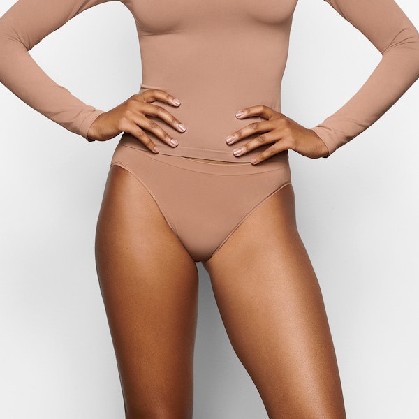 SOFT SMOOTHING BRIEF WORN BY A MODEL IN FRONT VIEW