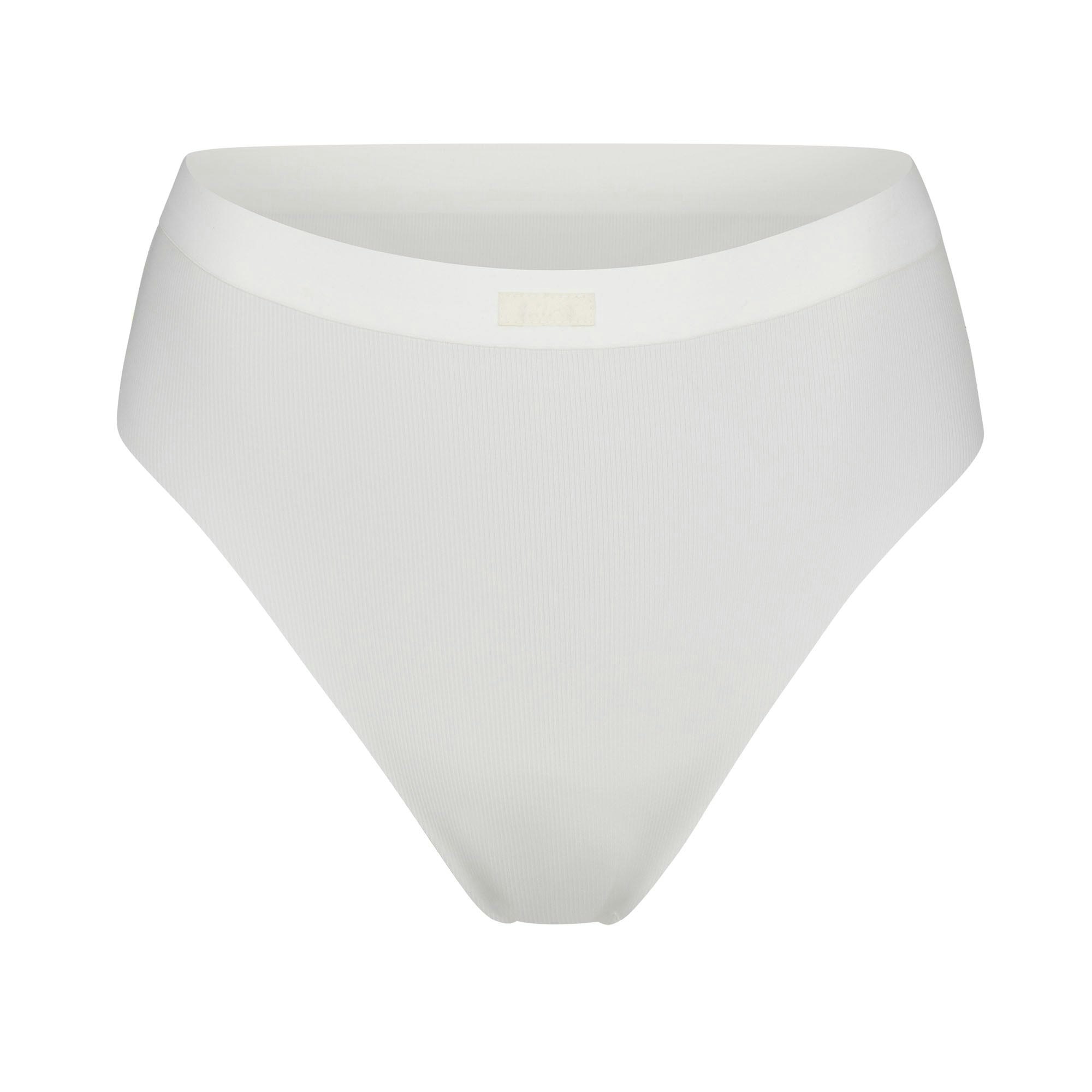 SMOOTH RIB BIKINI LAYS FLAT ON A WHITE BACKGROUND