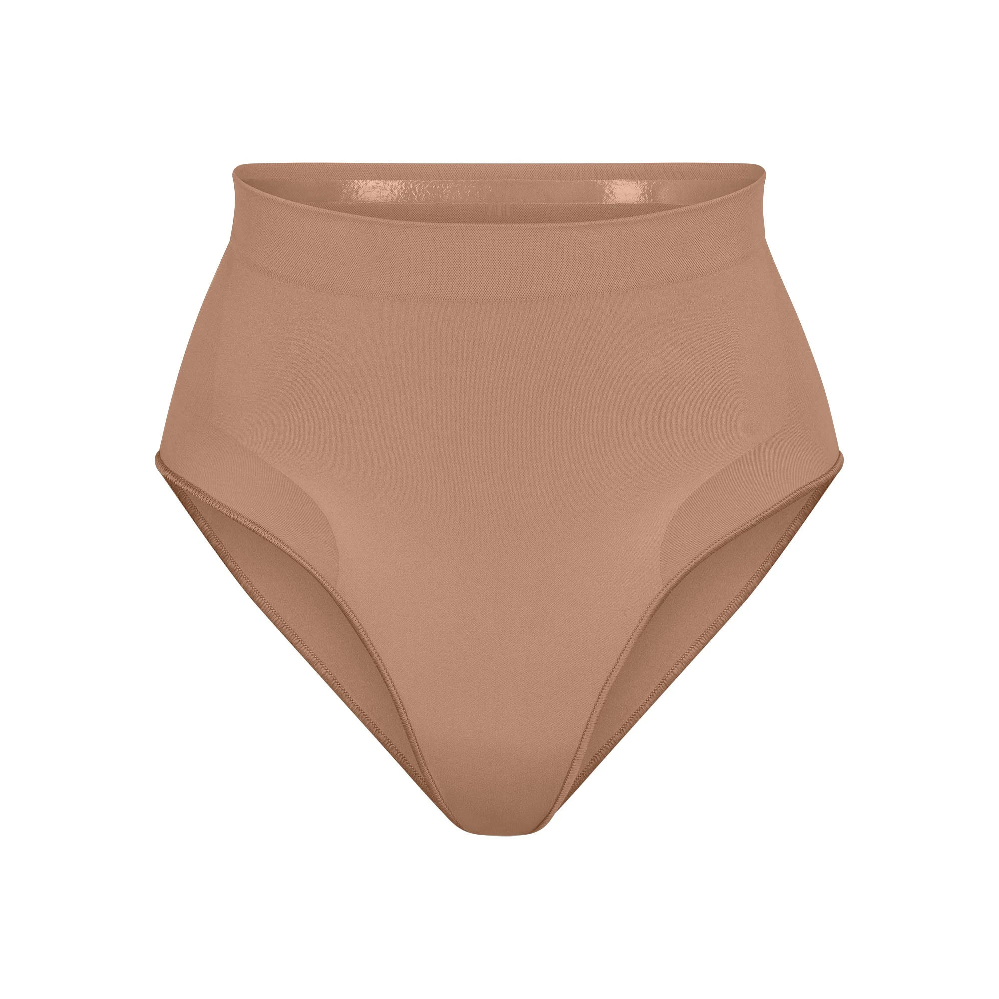 SEAMLESS SCULPT MID WAIST BRIEF | SIENNA (SHAPEWEAR BRIEFS, SHAPEWEAR) LAYS FLAT ON A WHITE BACKGROUND | FLT