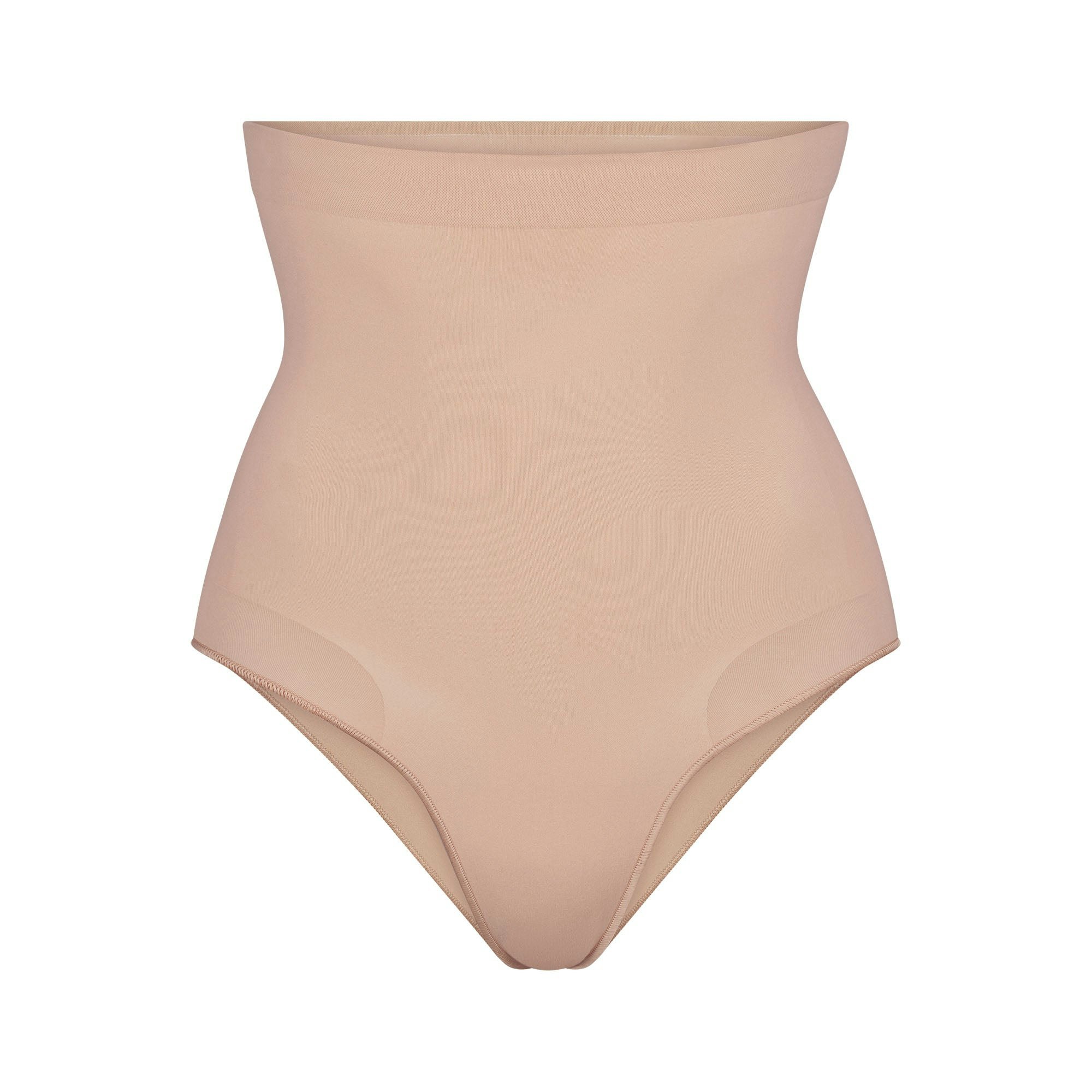 SEAMLESS SCULPT HIGH-WAISTED BRIEF | MICA (SHAPEWEAR BRIEFS, PANTIES) LAYS FLAT ON A WHITE BACKGROUND | FLT