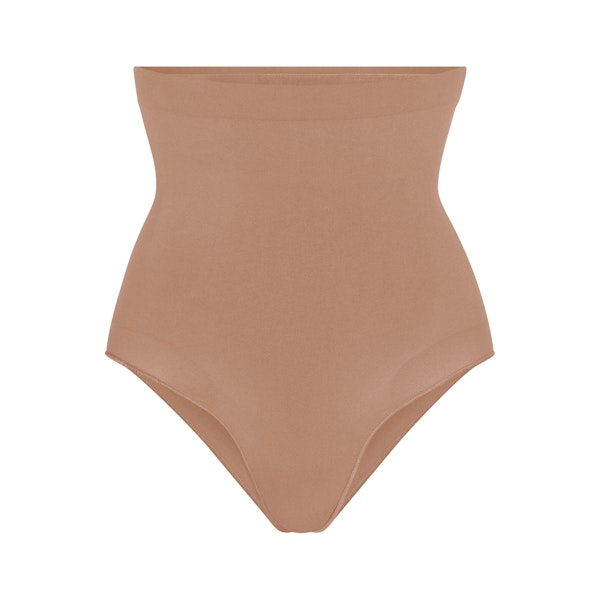 SEAMLESS SCULPT HIGH-WAISTED BRIEF | SIENNA (SHAPEWEAR BRIEFS, SHAPEWEAR) LAYS FLAT ON A WHITE BACKGROUND | FLT