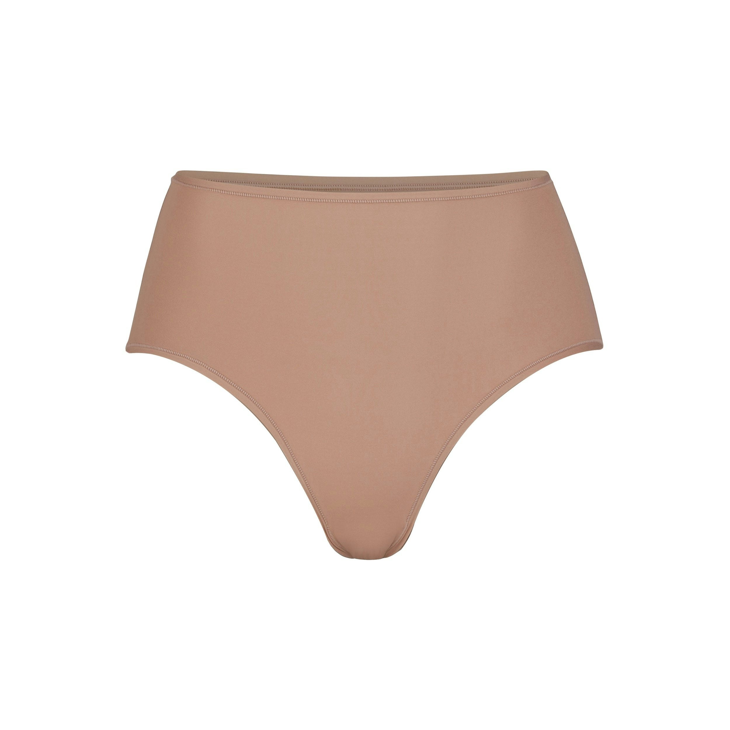 FITS EVERYBODY HIGH-WAISTED THONG | SIENNA (HIGH-WAISTED PANTIES) LAYS FLAT ON A WHITE BACKGROUND | FLT