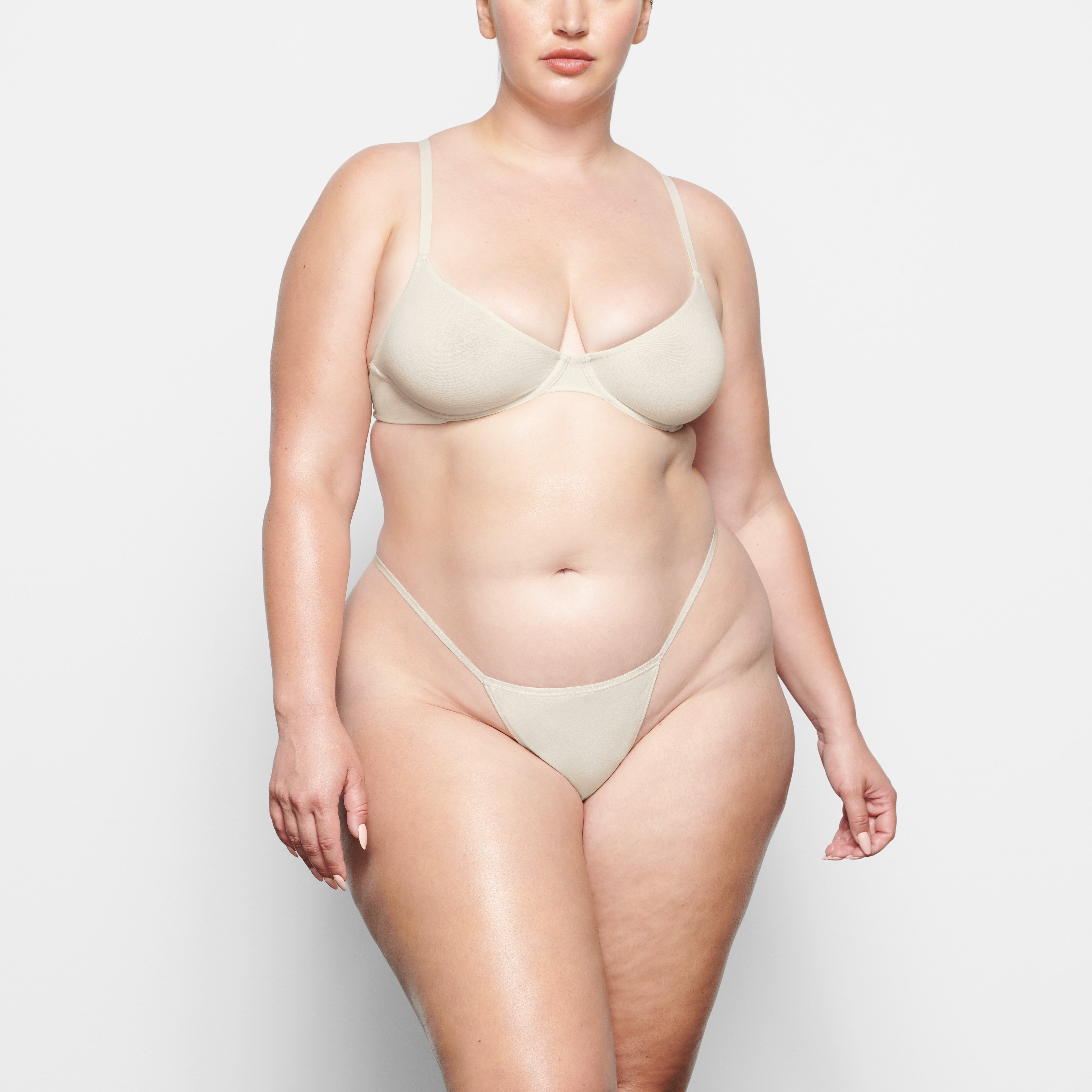 COTTON JERSEY T-STRING THONG