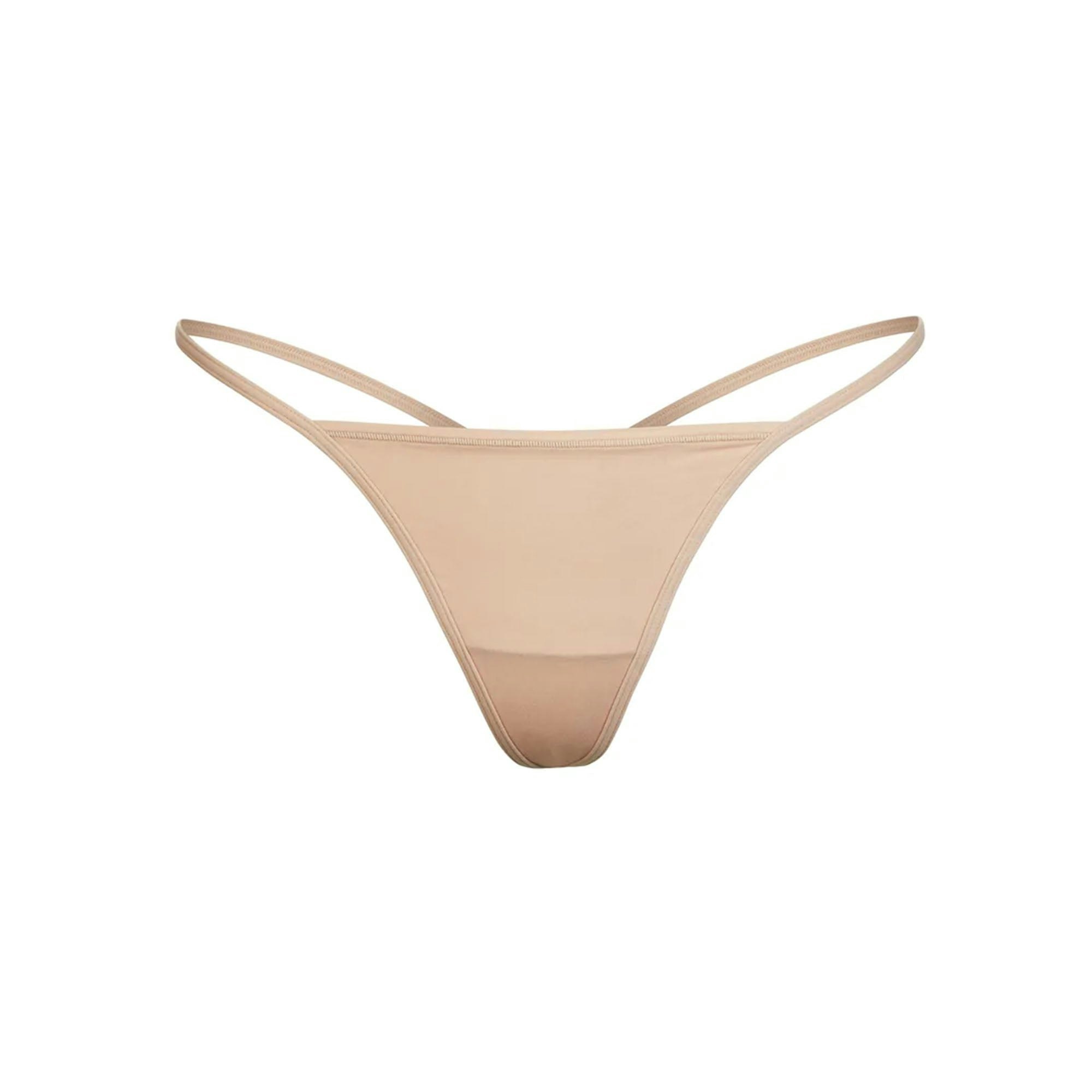 FITS EVERYBODY T-STRING THONG | MICA (THONGS, PANTIES) LAYS FLAT ON A WHITE BACKGROUND | FLT