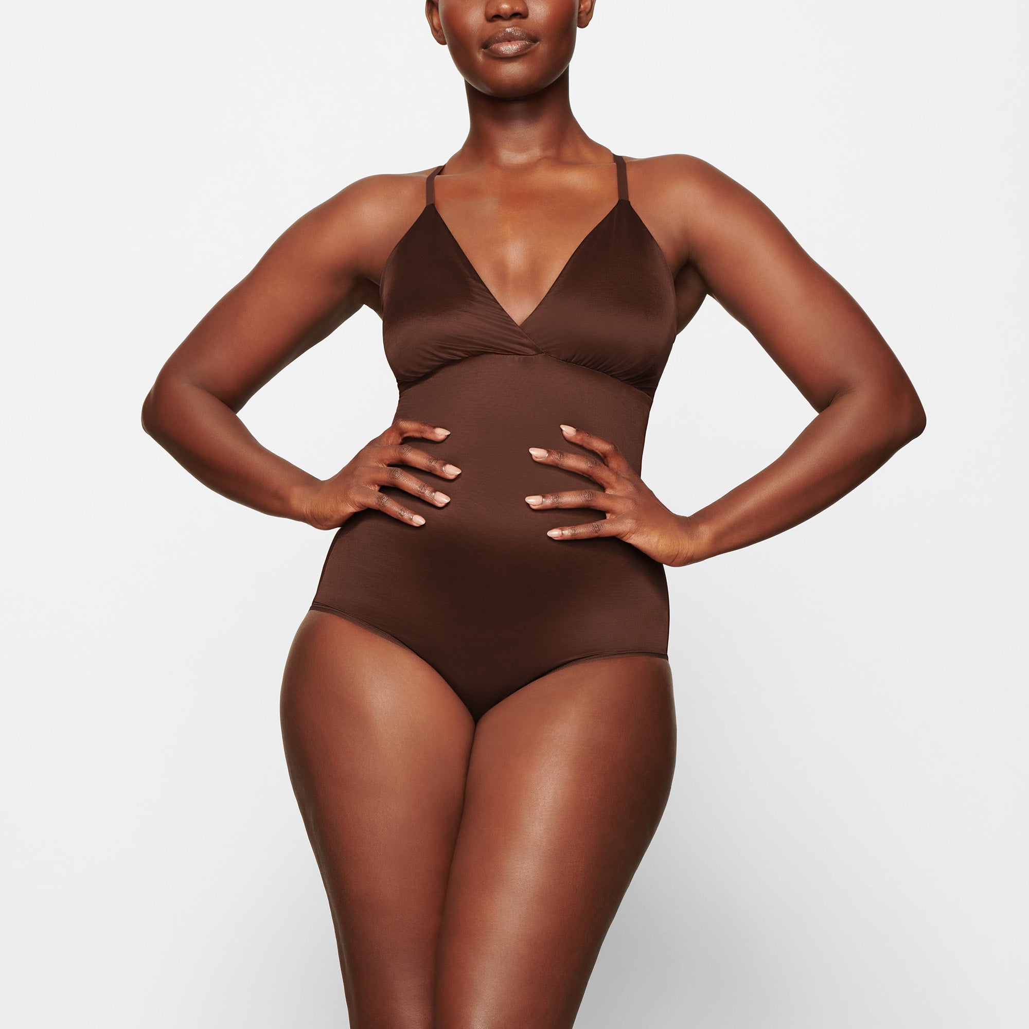 NWT SKIMS 2024 Barely There Bodysuit Brief w/ Snaps