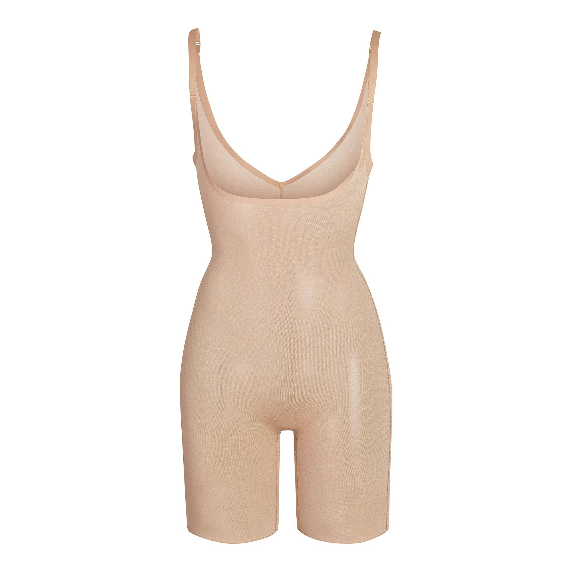 SHEER SCULPT OPEN BUST BODYSUIT | SIENNA (SHAPEWEAR BODYSUITS) LAYS FLAT ON A WHITE BACKGROUND