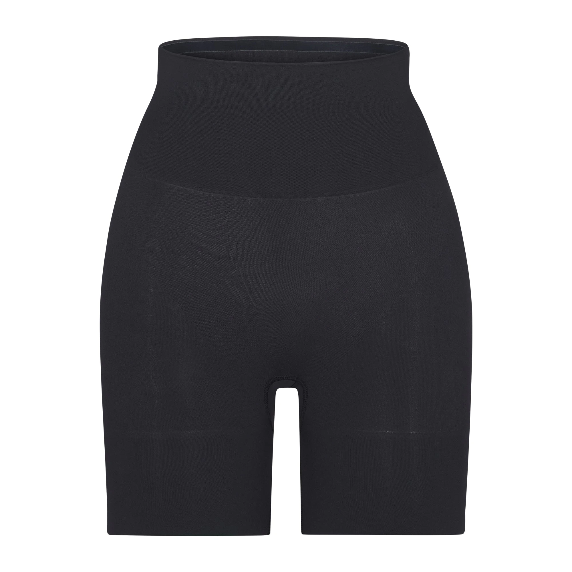 BUTT ENHANCING SHORT | ONYX (SHAPEWEAR SHORTS, SHAPEWEAR) LAYS FLAT ON A WHITE BACKGROUND | FLT