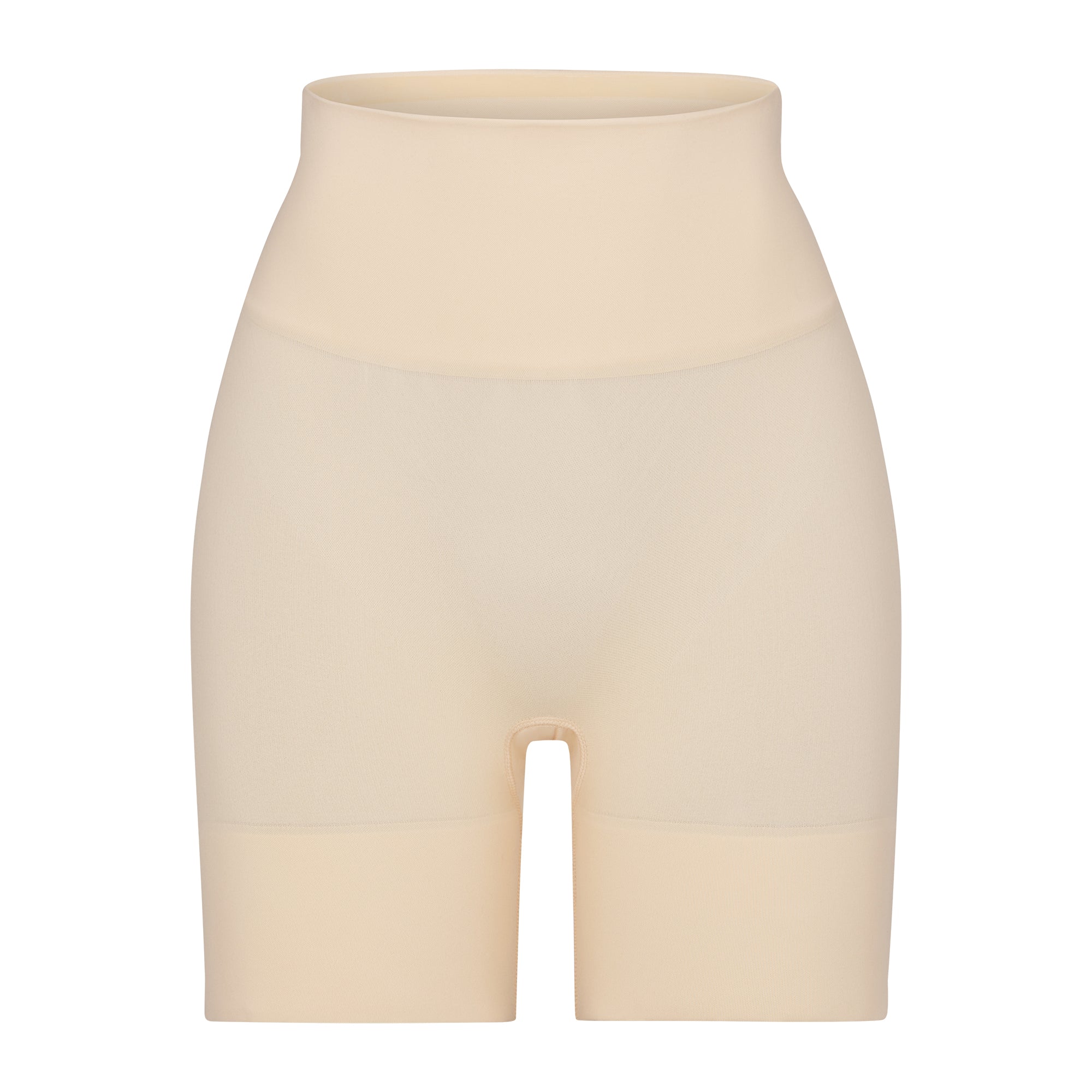 BUTT ENHANCING SHORT | SAND (SHAPEWEAR SHORTS, SHAPEWEAR) LAYS FLAT ON A WHITE BACKGROUND | FLT