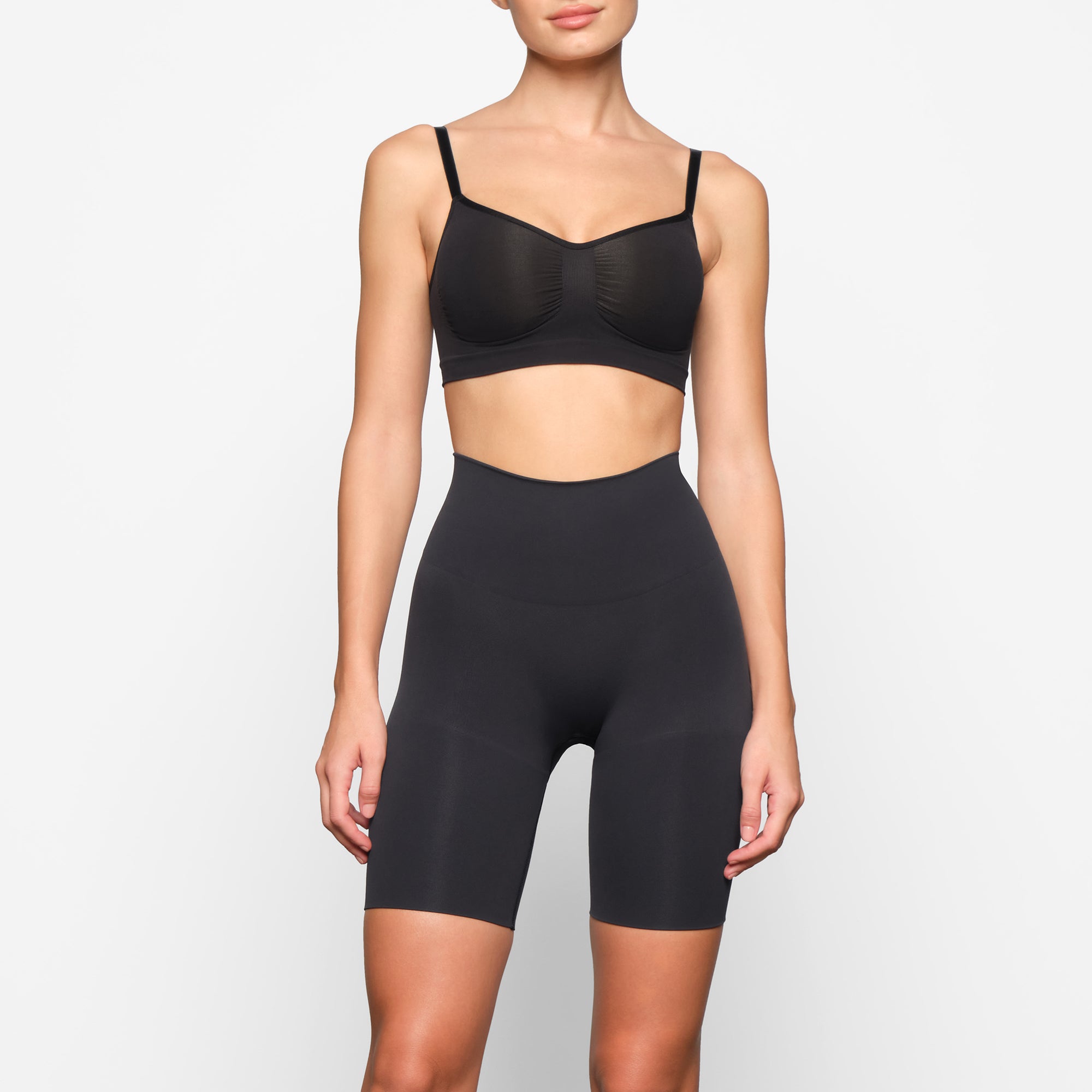 SKIMS butt enhancing black one store piece shapewear